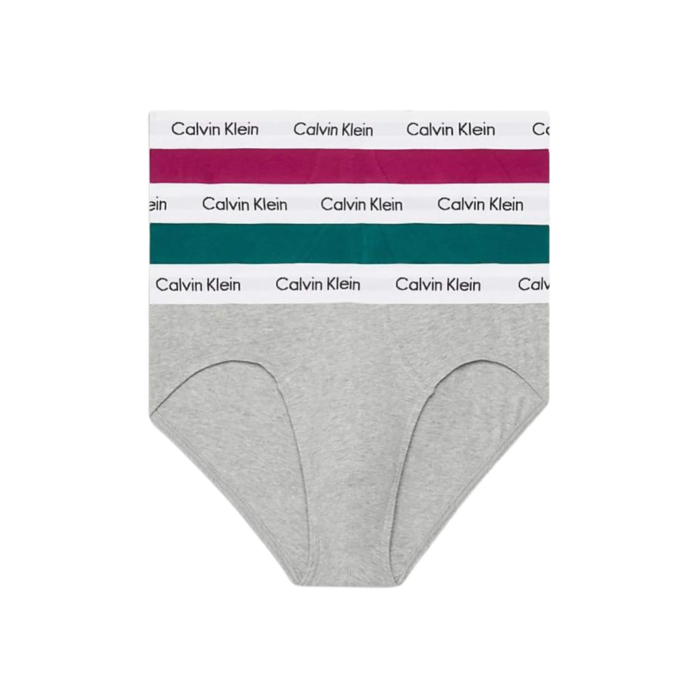 Calzoncillos Calvin Klein Hombre Hip Brief 3Pk · Gris Azul marino · imagen 6