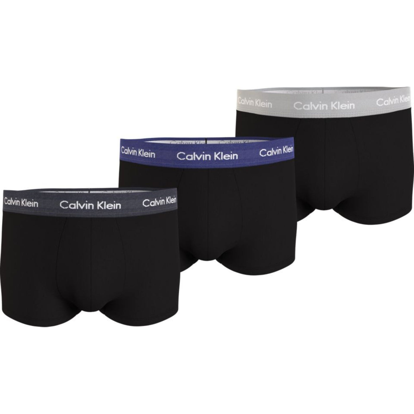 Calzoncillos Calvin Klein Hombre Low Rise Trunk 3Pk · Negro Gris v2 · imagen 1
