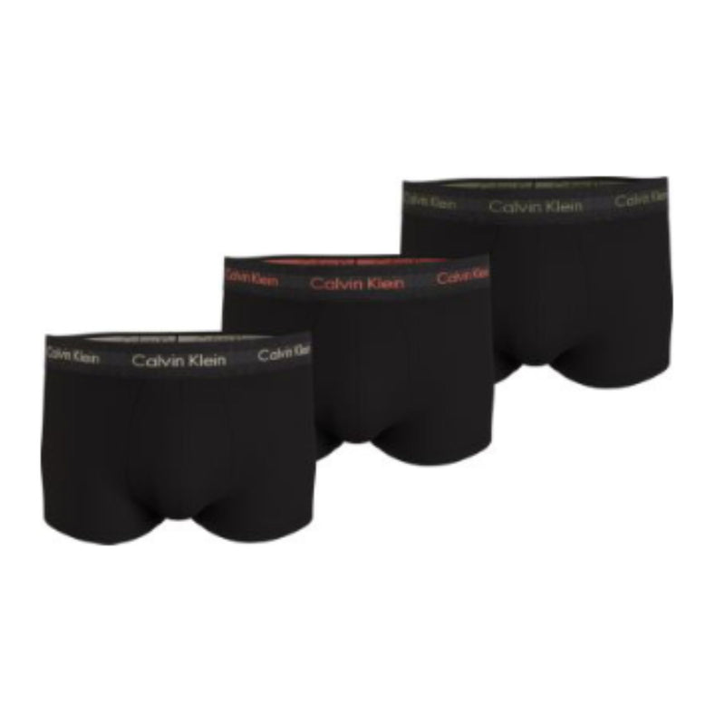 Calzoncillos Calvin Klein Hombre Low Rise Trunk 3Pk · Negro Gris v3