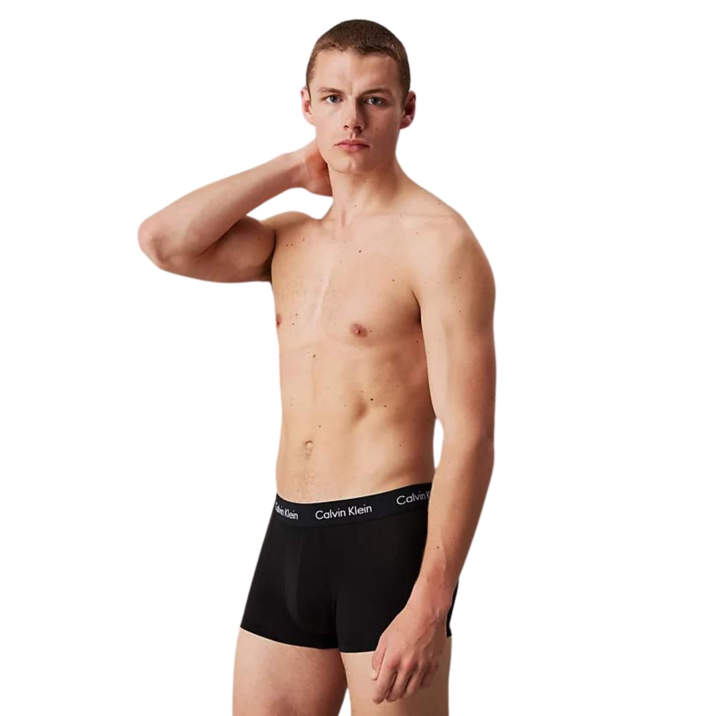 Calzoncillos Calvin Klein Hombre Low Rise Trunk 3Pk · Negro Gris v4 · imagen 2