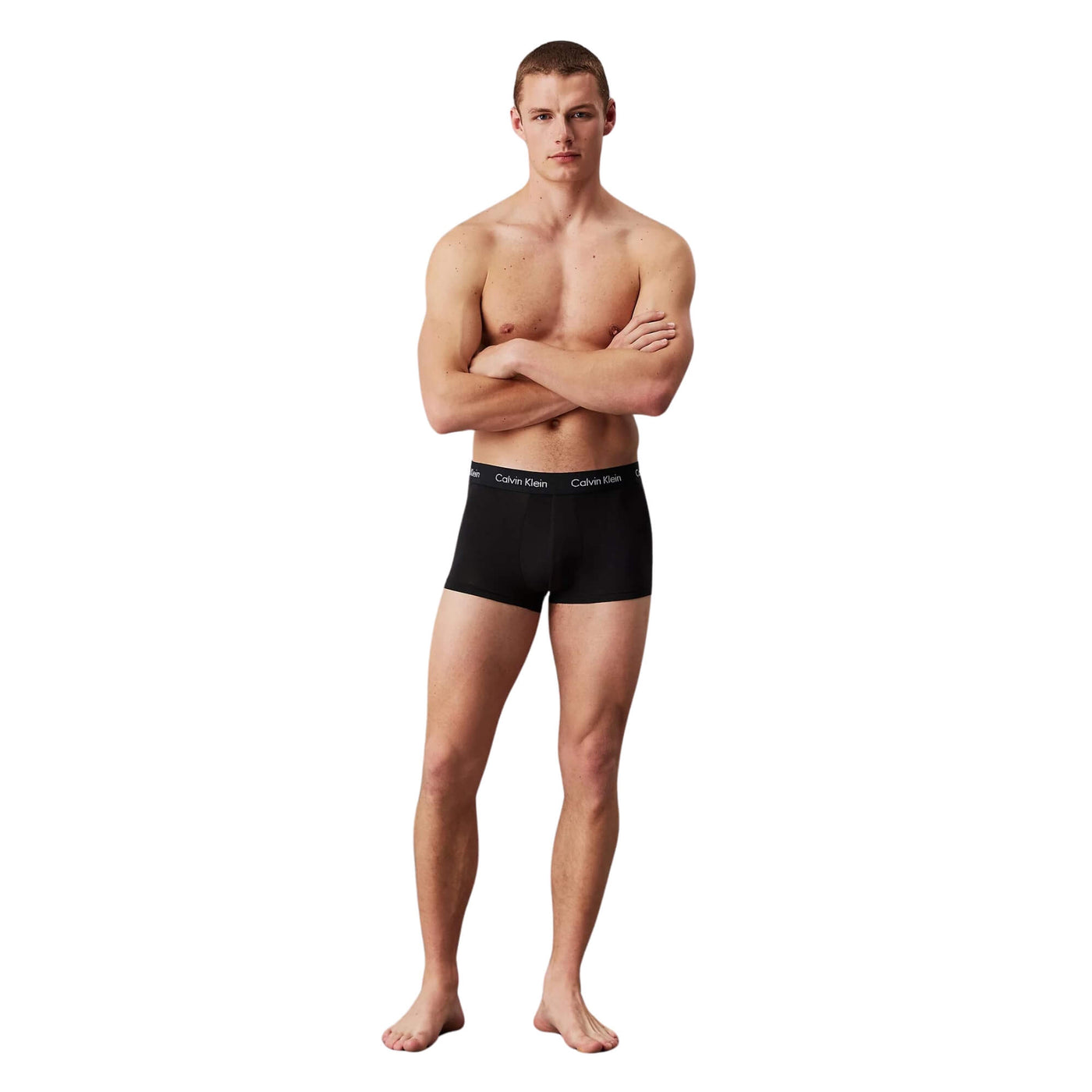 Calzoncillos Calvin Klein Hombre Low Rise Trunk 3Pk · Negro Gris v4 · imagen 3