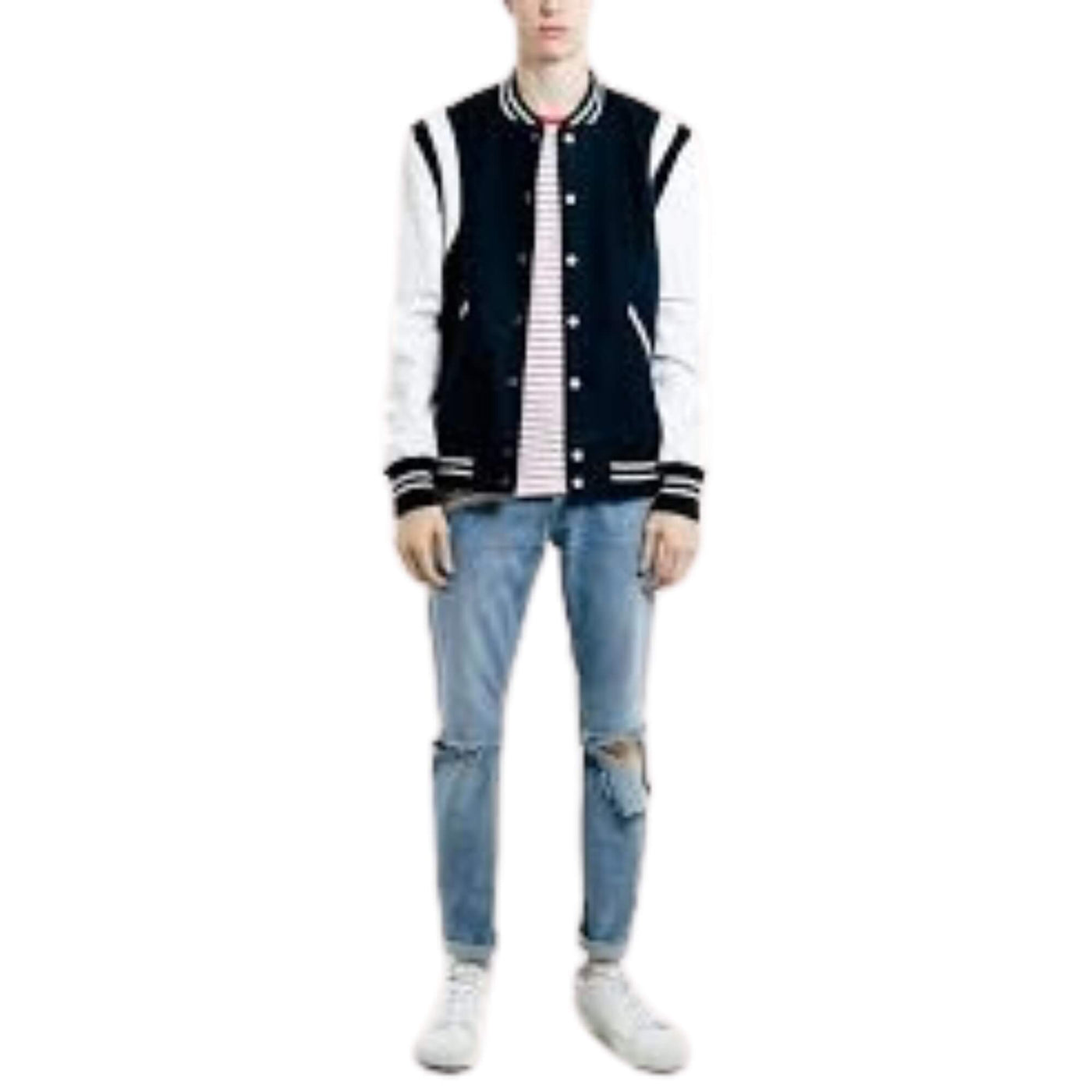 Selected Chaqueta Greaser Leather Varsity · imagen 2