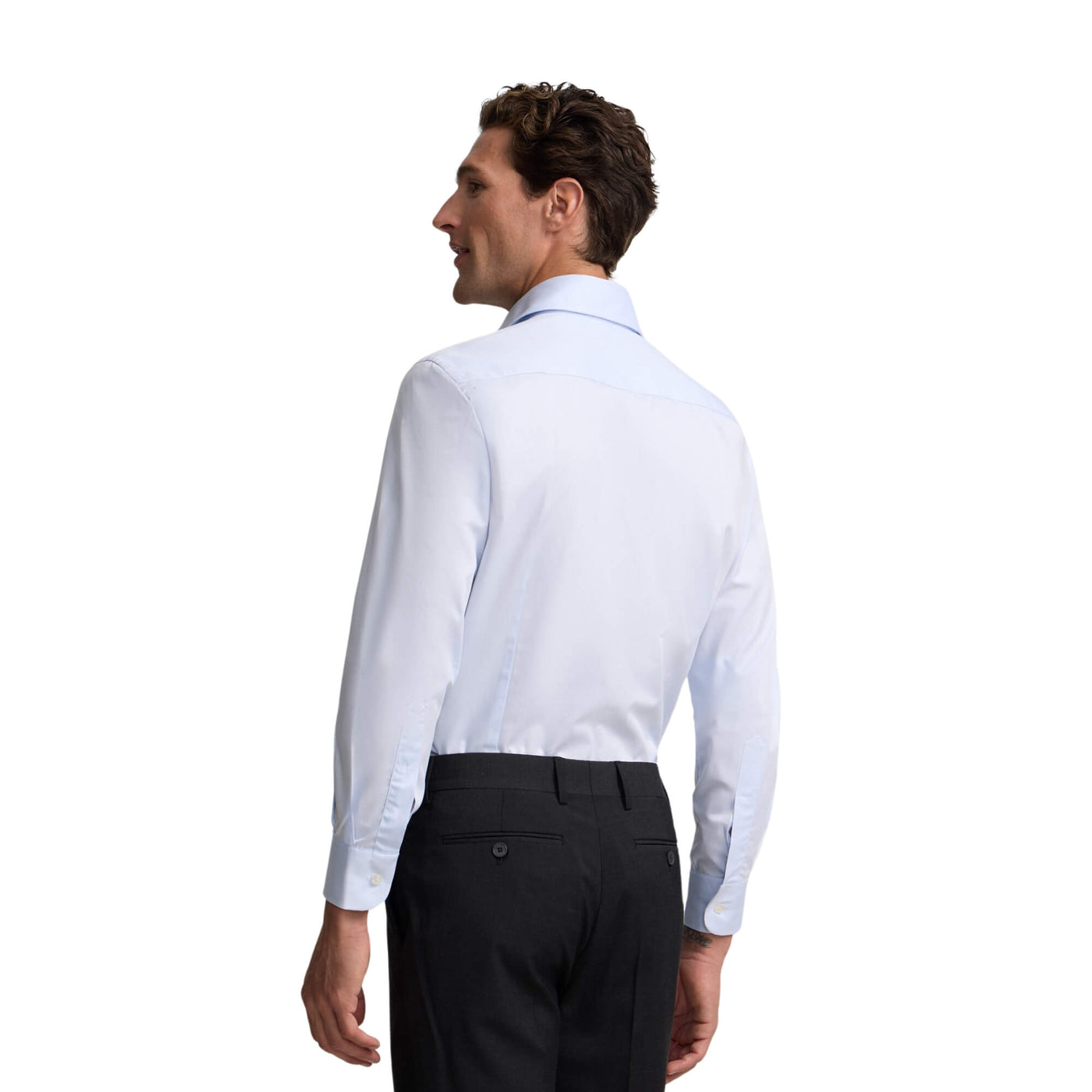 Camisa Vestir Celeste Clara Puño Simple | Silbon · imagen 4