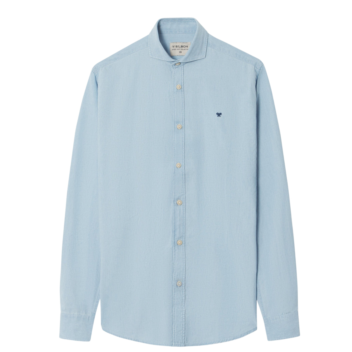 Camisa Sport Denim Cutaway Azul Claro | Silbon · imagen 3
