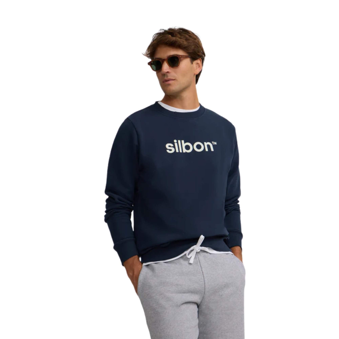 Sudadera Flock Azul Marino | Silbon · imagen 2
