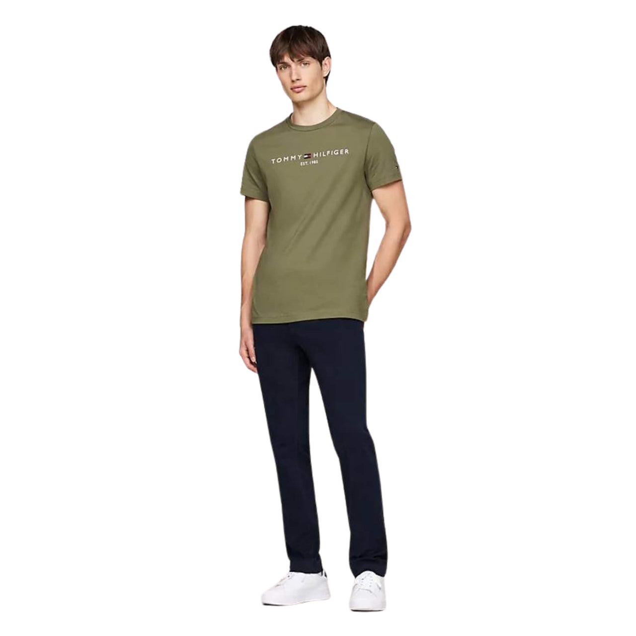 Mw0Mw11797Pli Camisetas Tommy Hilfiger Hombre Tommy Logo Tee