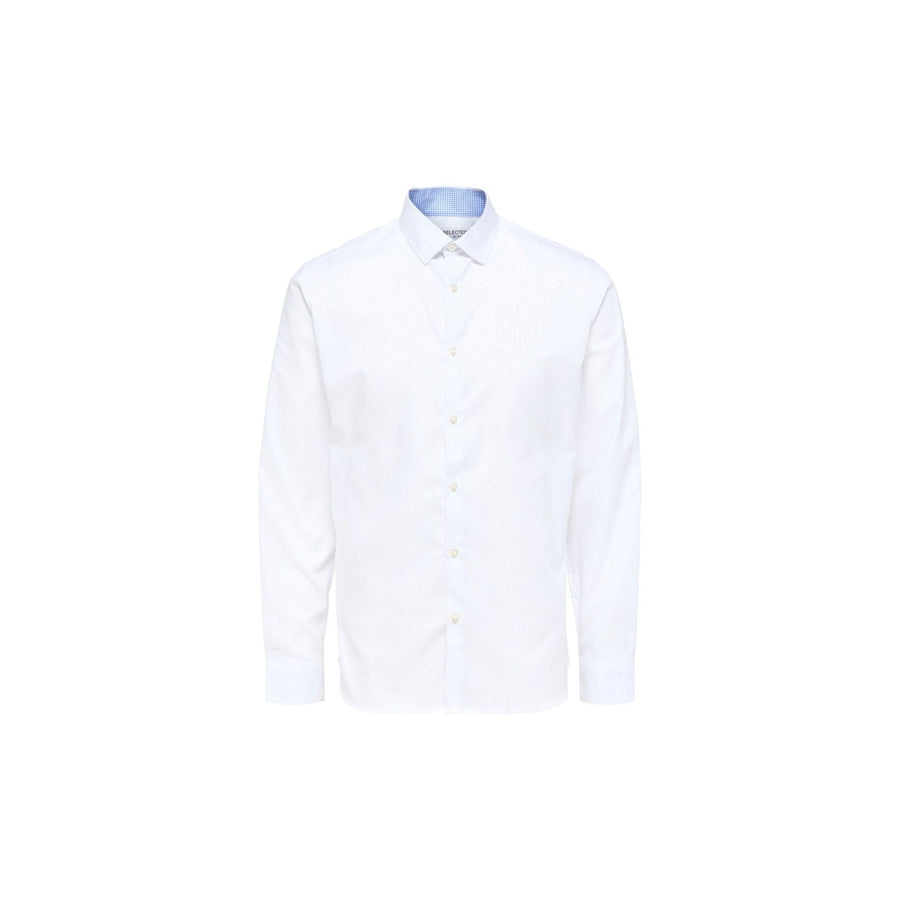 16058640BRIGHT WHITE Camisa selected slhslimnew-mark shirt ls b noos