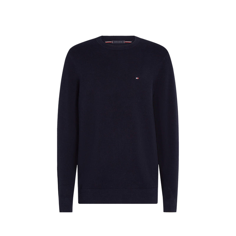 Jersey Tommy Hilfiger Hombre Essential Structure Cuello Redondo - Azul