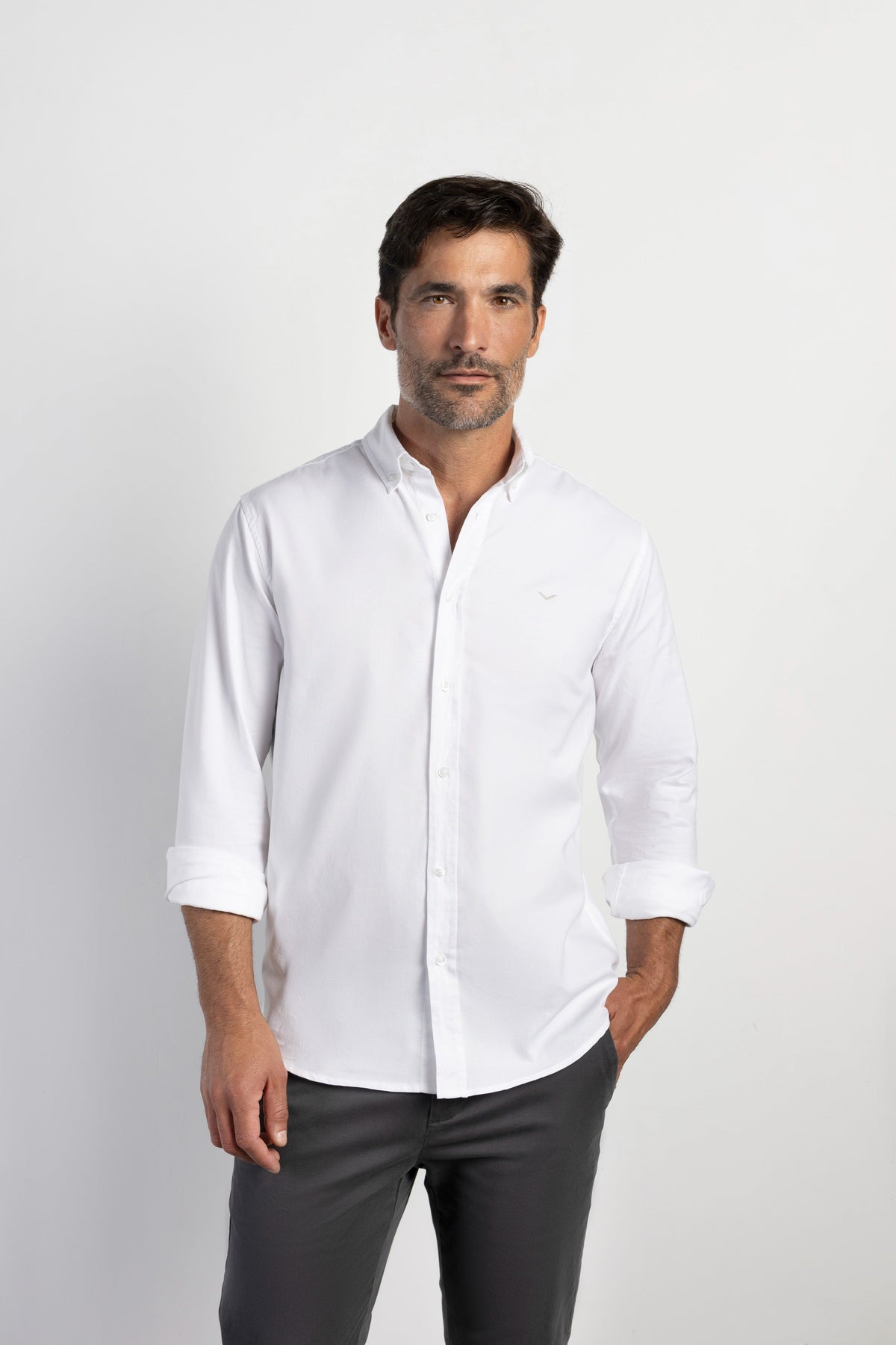Camisa Oxford Lisa Manga Larga Blanco | The Boston Brand · imagen 1