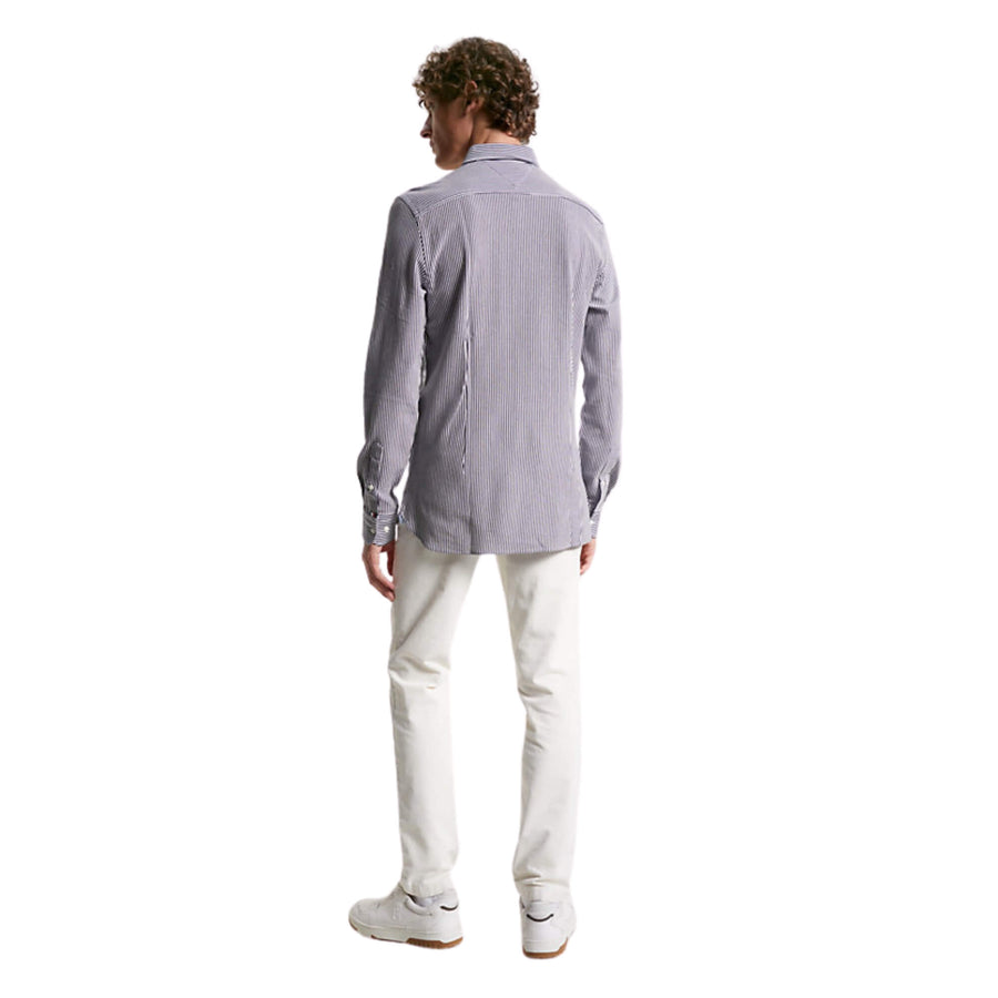 Mw0Mw306780A4 Camisas Tommy Hilfiger Hombre 1985 Knit Stripe Sf Shirt