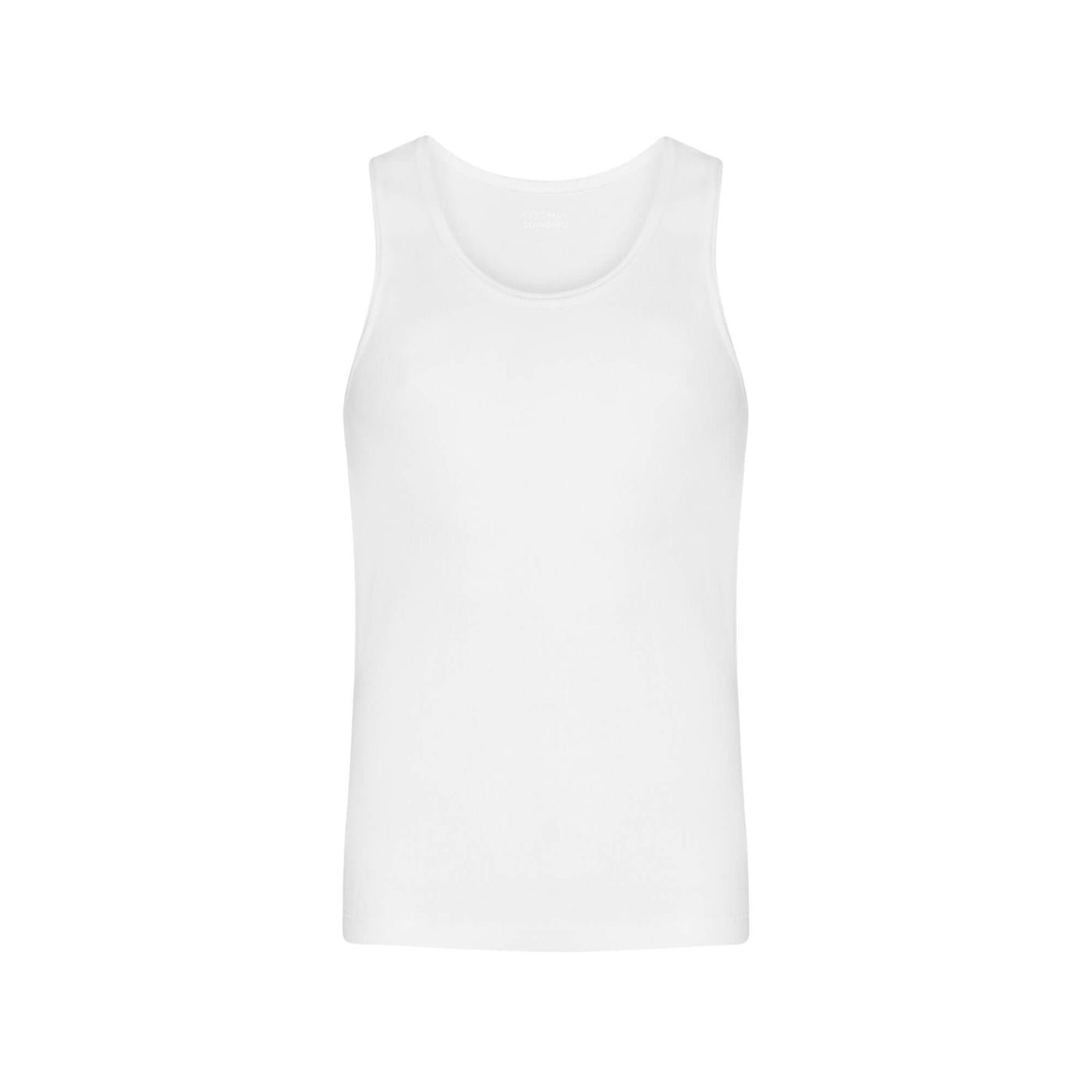Camiseta Colorful Standard Hombre Organic Rib Tank Top Blanco · imagen 4