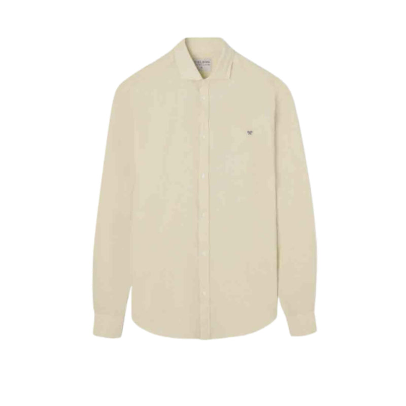 Camisa Silbon Hombre Sport Lino Amarillo - AMARILLO