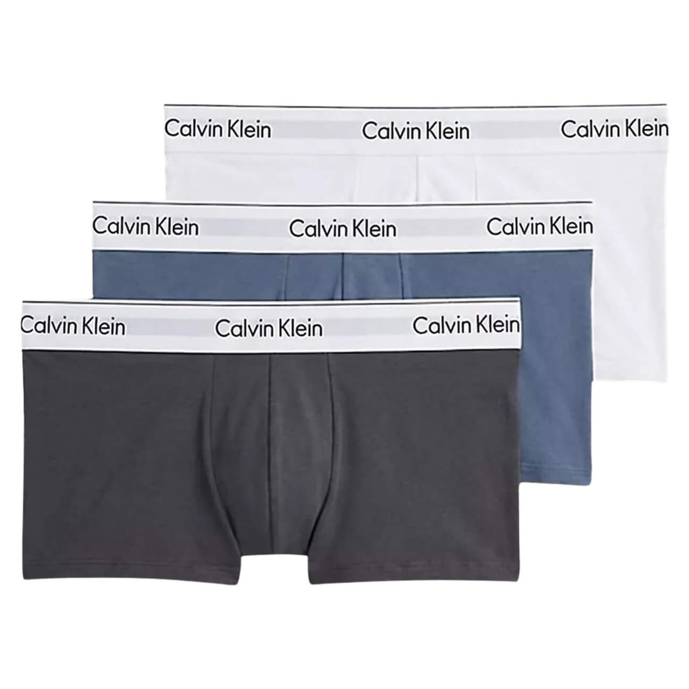 Calzoncillos Calvin Klein Hombre Low Rise Trunk 3Pk · Negro Gris · imagen 16
