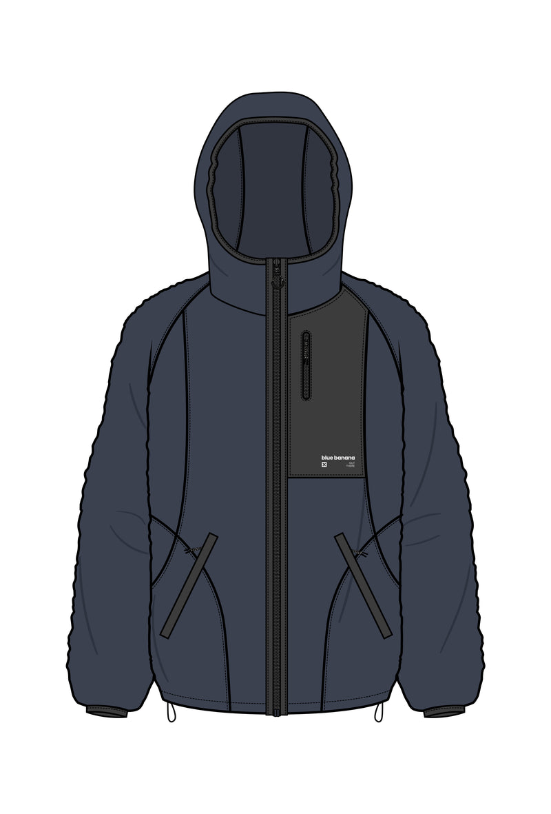 Sudadera con Capucha Cave Azul Marino | Blue Banana