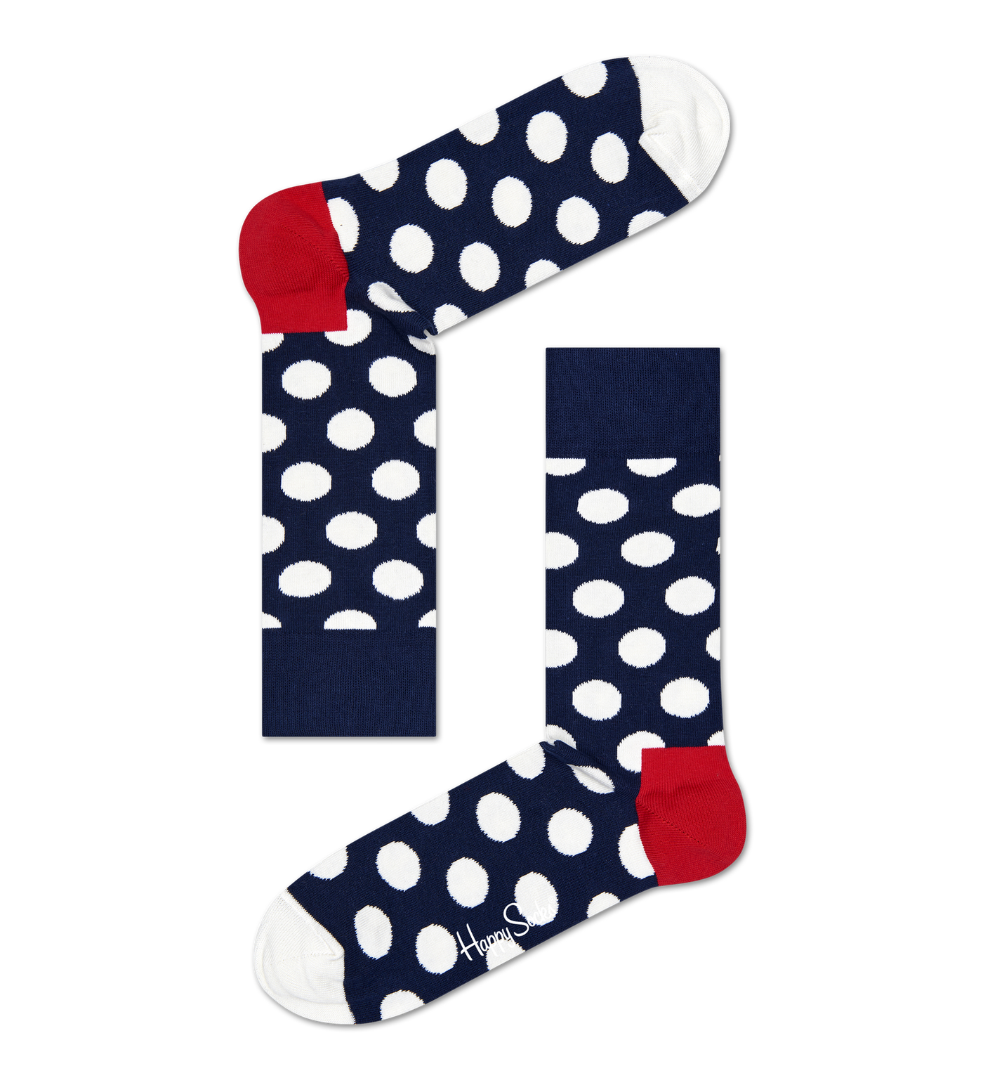 Calcetines Big Dot Sock | Happy Socks · Negro Gris · imagen 4