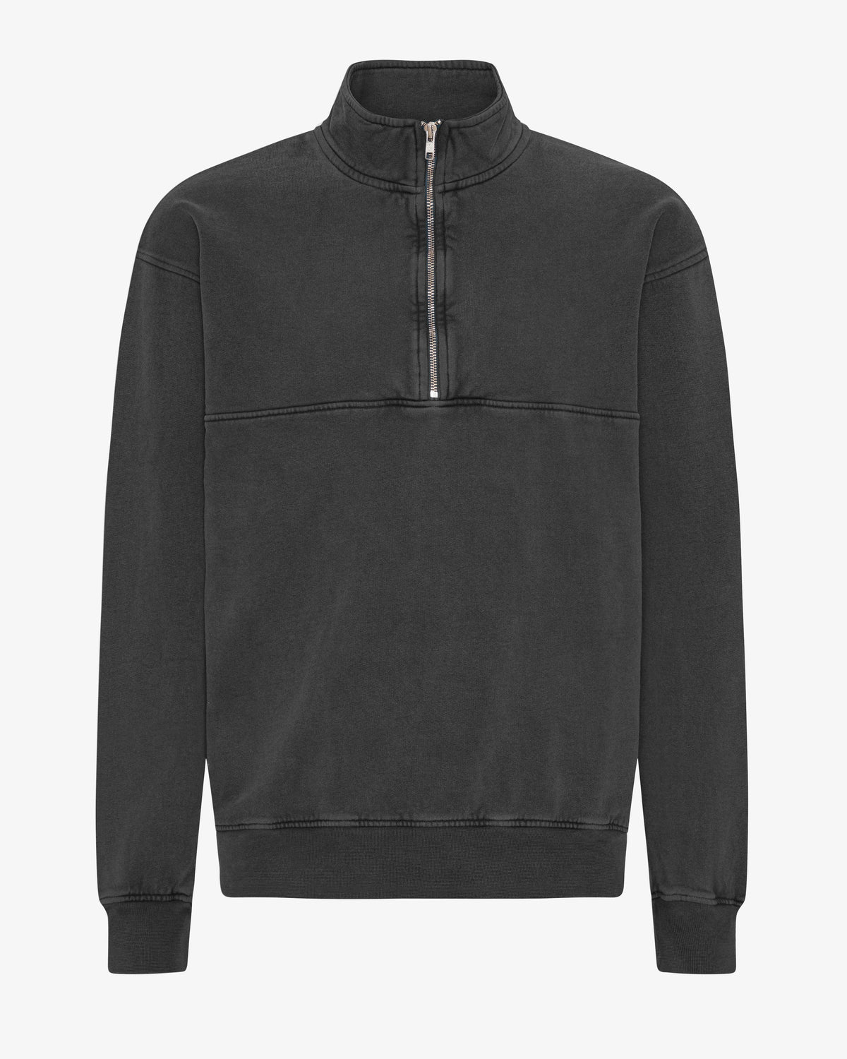 Jersey Quarter Zip Organico Negro Desgastado | Colorful Standard · imagen 1