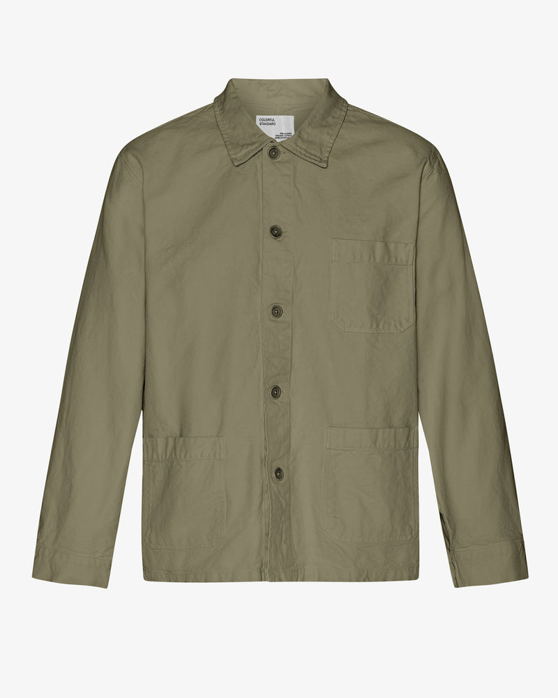 Chaqueta Workwear Organica Verde Oliva Empolvado | Colorful Standard