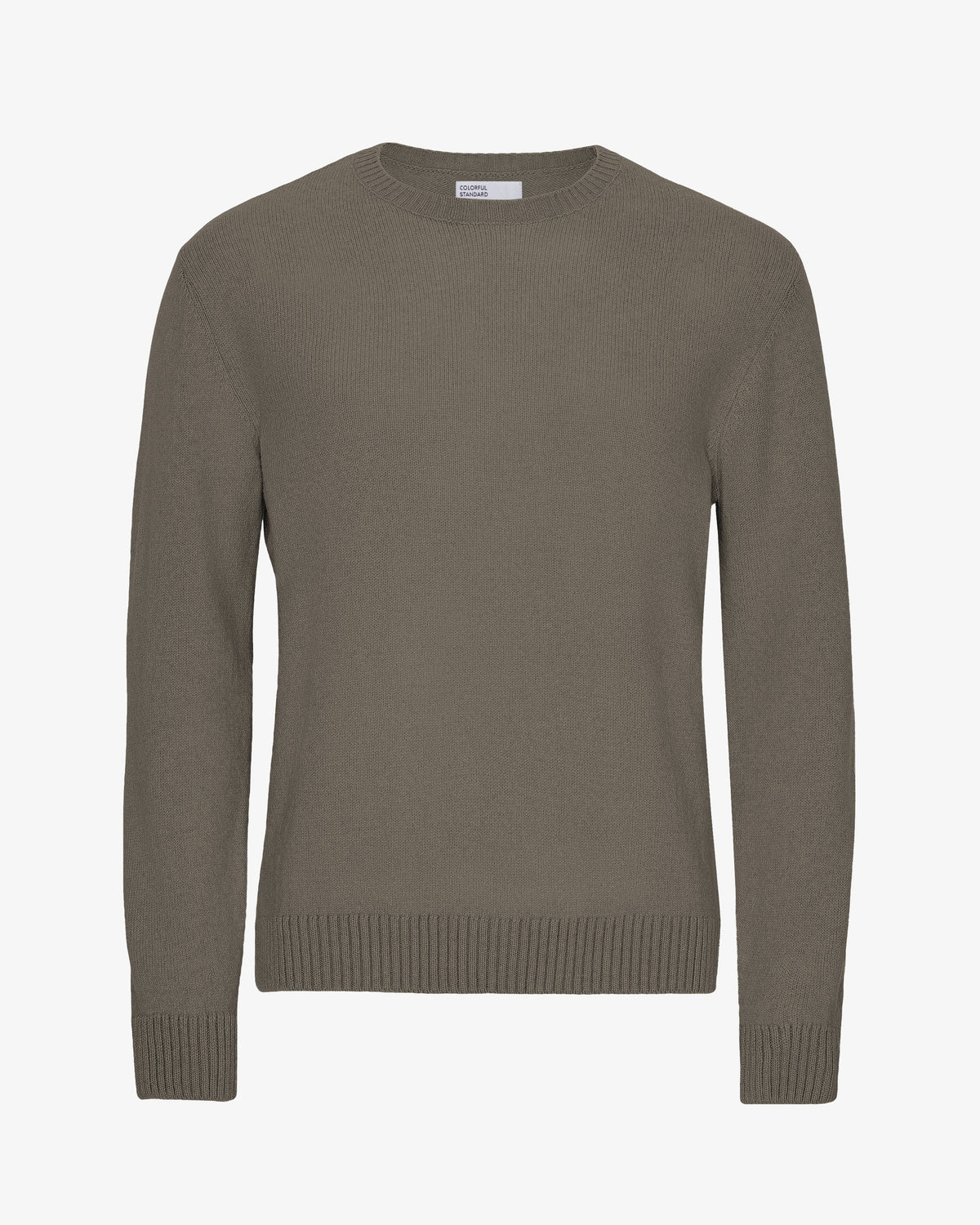 Jersey Cuello Redondo Lana Merino Verde Oliva Empolvado | Colorful Standard · imagen 1