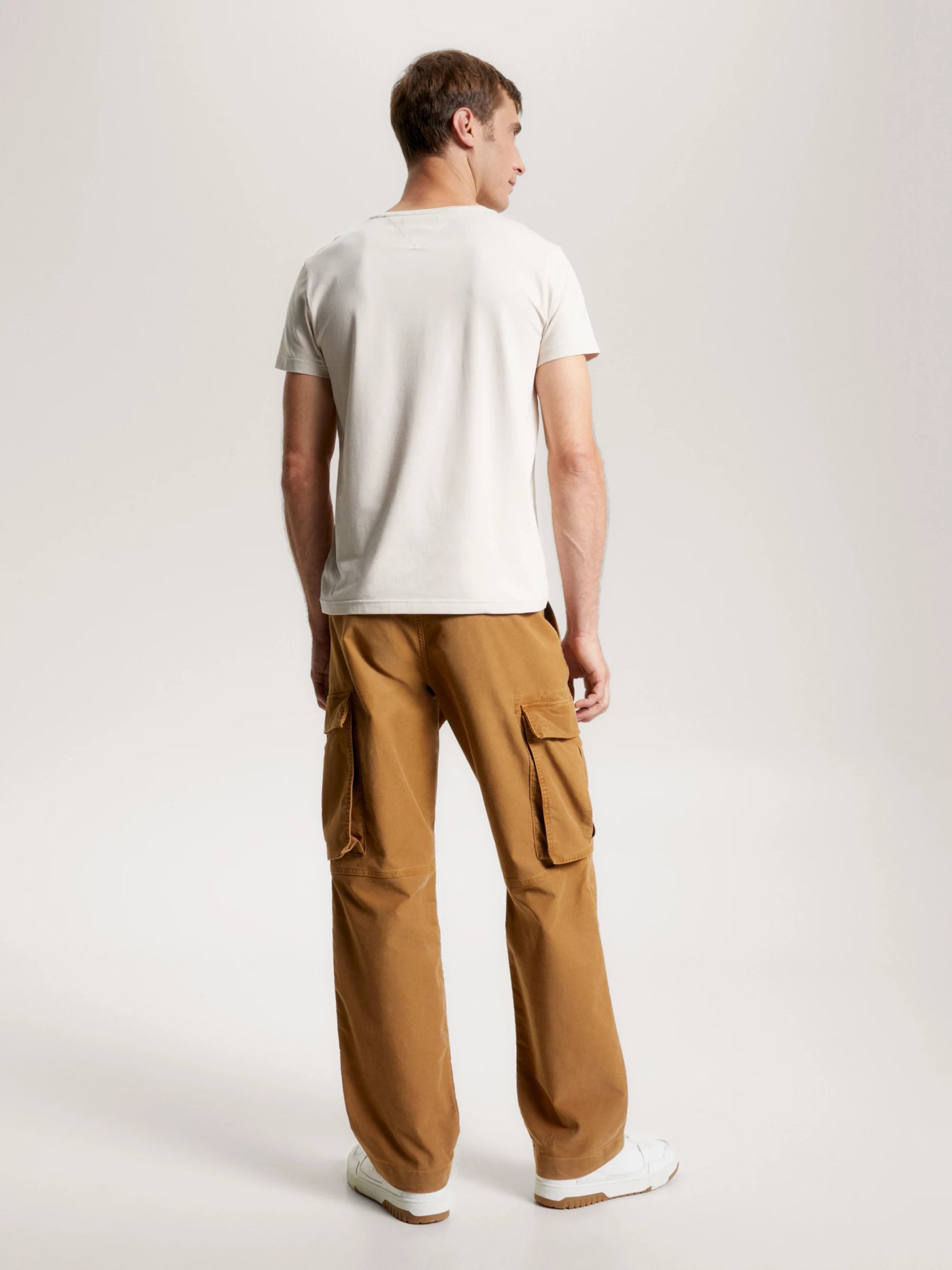 Tommy Hilfiger Camiseta Stretch Slim Fit Tee · Beige Gris · imagen 4