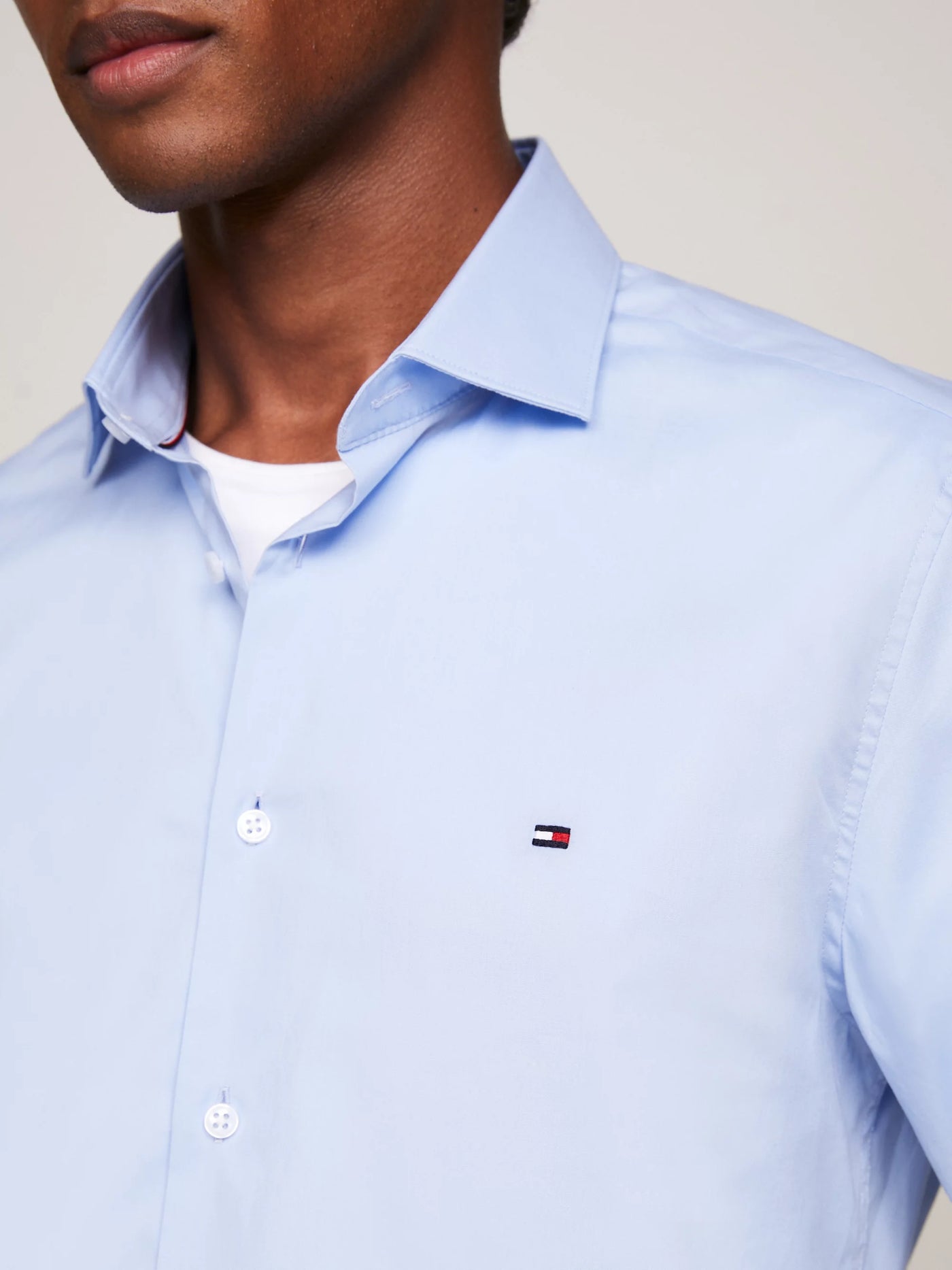 Tommy Hilfiger Camisa Core Cl Flex Poplin Sf Shirt · Negro · imagen 4
