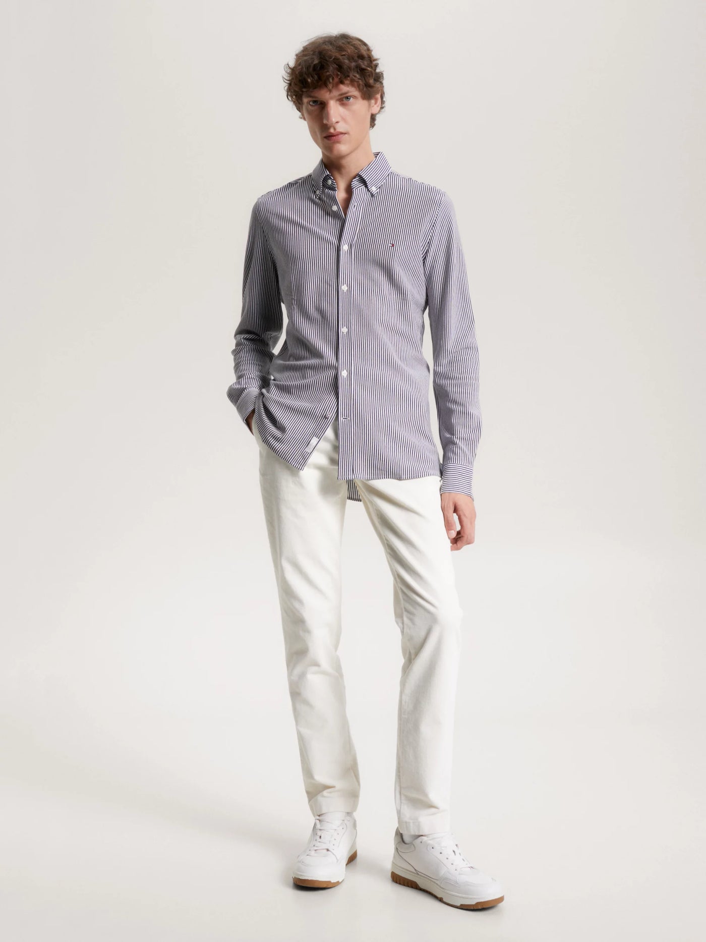 Camisas Tommy Hilfiger Hombre 1985 Knit Stripe Sf Shirt · imagen 2