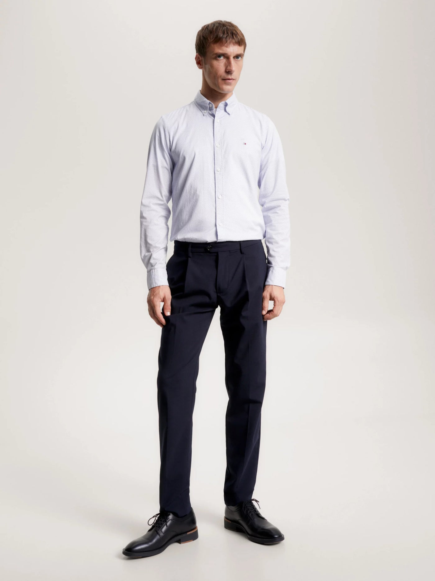 Camisas Tommy Hilfiger Hombre Natural Soft Flex Prt Sf Shirt · imagen 2