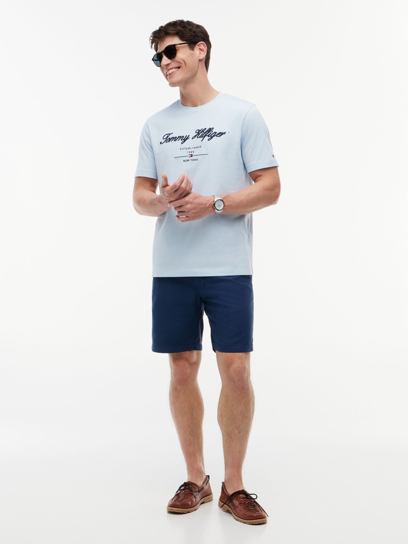 Camiseta Script Logo Azul | Tommy Hilfiger · imagen 2