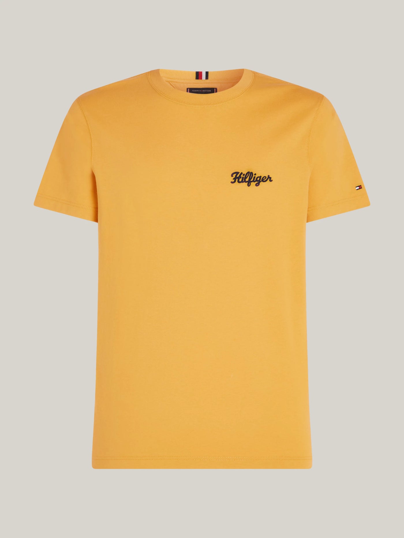Camisetas Tommy Hilfiger Hombre Hilfiger Chain- Stitch Tee · Naranja Rojo · imagen 5