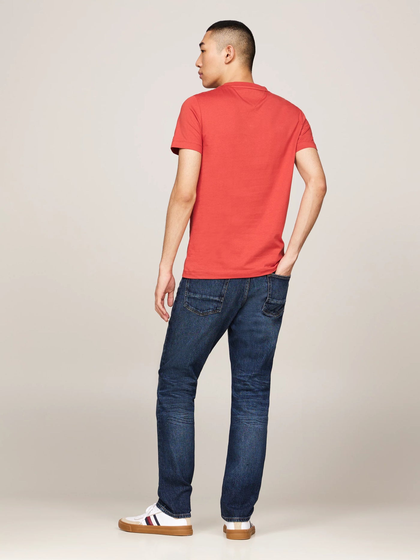 Camisetas Tommy Hilfiger Hombre Rwb Arch Gs Tee · Rojo Azul marino · imagen 4
