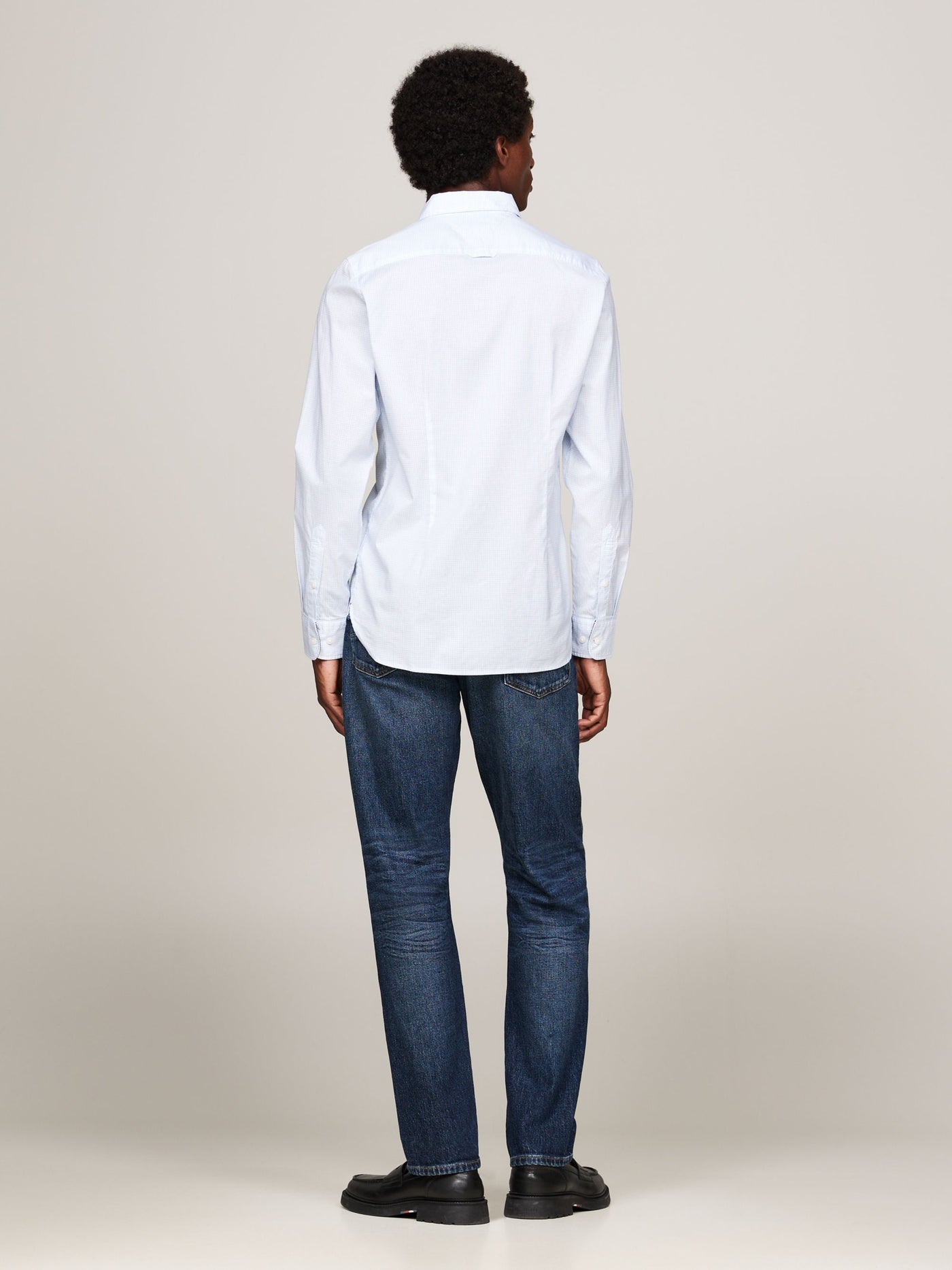 Tommy Hilfiger Camisa Flex Micro Foulard Sf Shirt · Blanco Beige · imagen 5