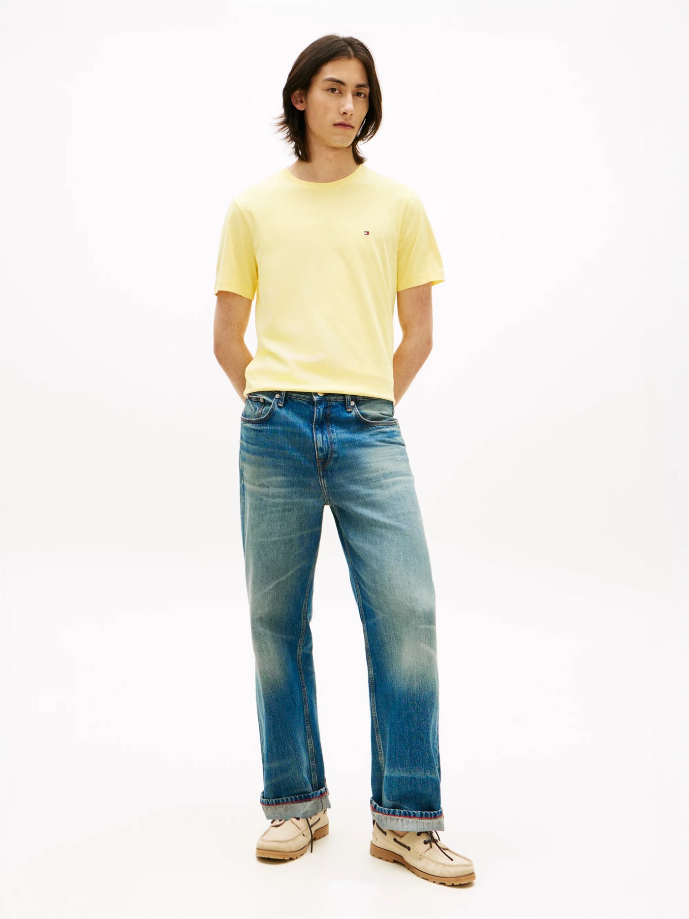 Tommy Hilfiger Camiseta Essential Reg Fit Solid Tee · Rosa · imagen 3