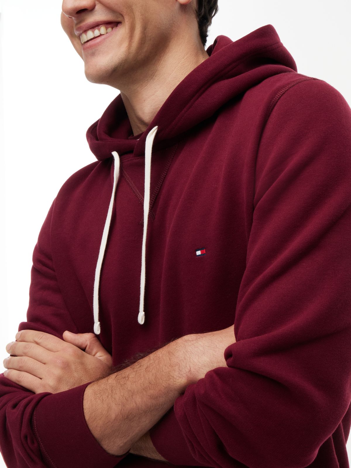 Sudadera Capucha Essential Seasonal Burdeos | Tommy Hilfiger · imagen 3