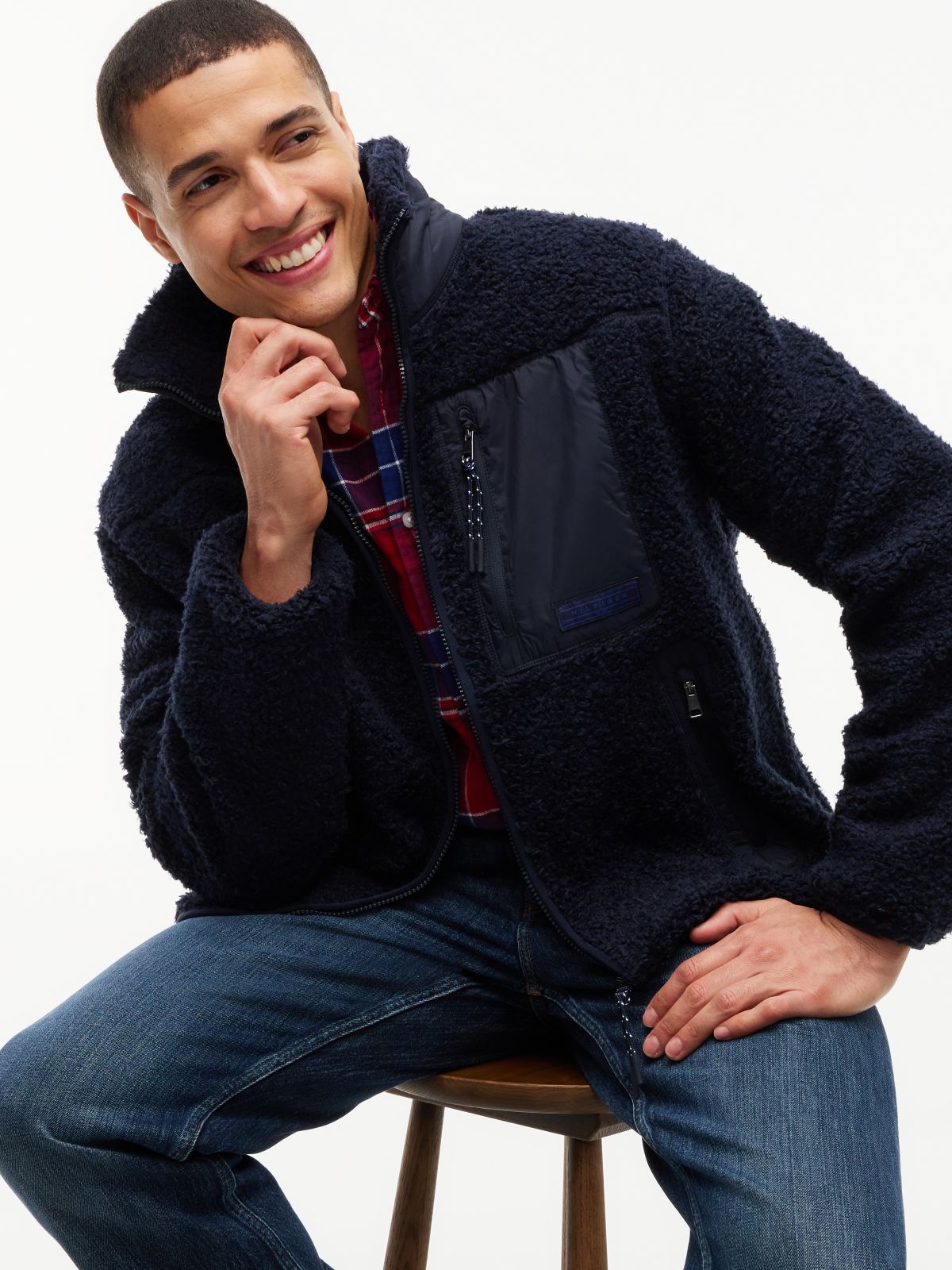 Chaqueta Teddy Fleece Azul Marino | Tommy Hilfiger · imagen 3