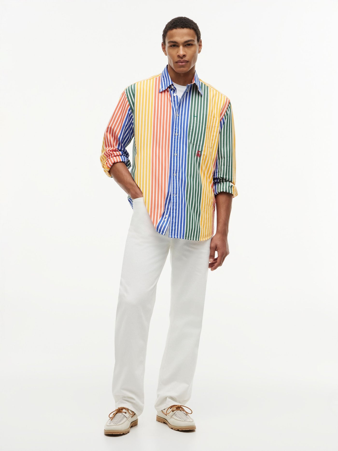 Camisa Prep Icon Stripe Naranja | Tommy Hilfiger · imagen 2
