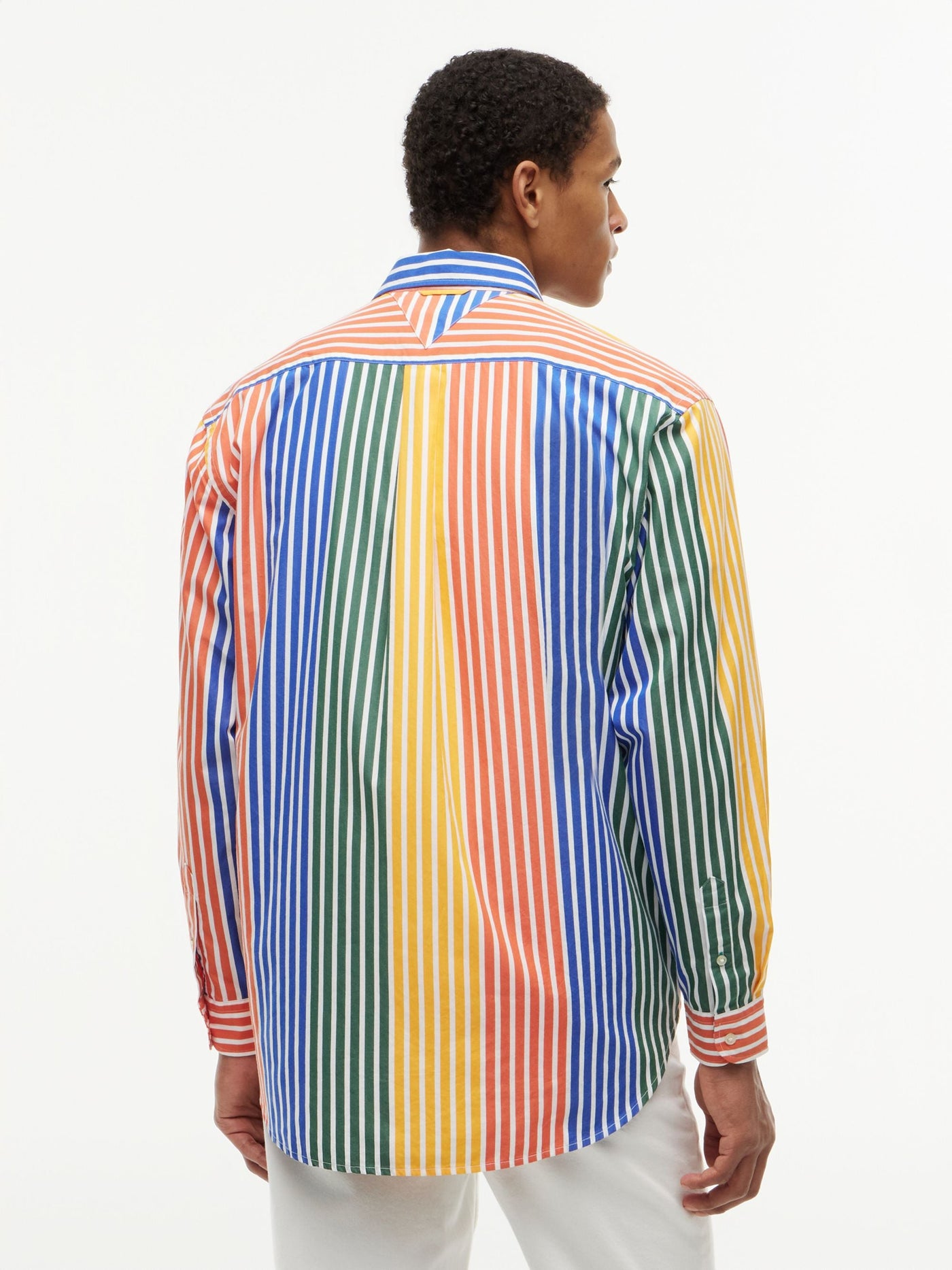 Camisa Prep Icon Stripe Naranja | Tommy Hilfiger · imagen 4