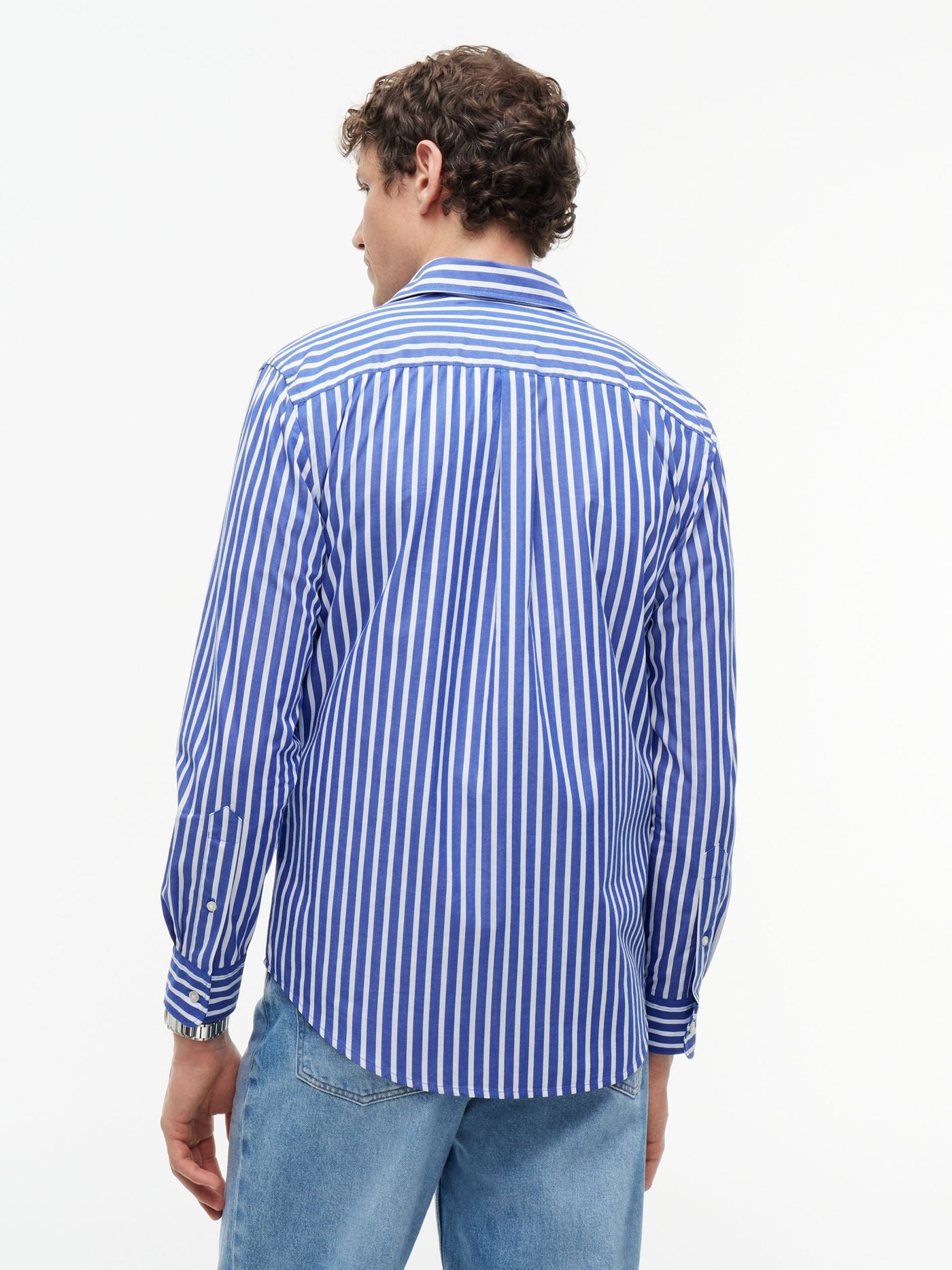 Camisa Flex Poplin Stripe Azul | Tommy Hilfiger · imagen 4