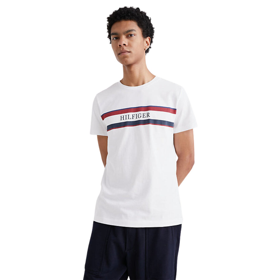 Camisetas Tommy Hilfiger Hombre Chest Hilfiger Stripe Tee