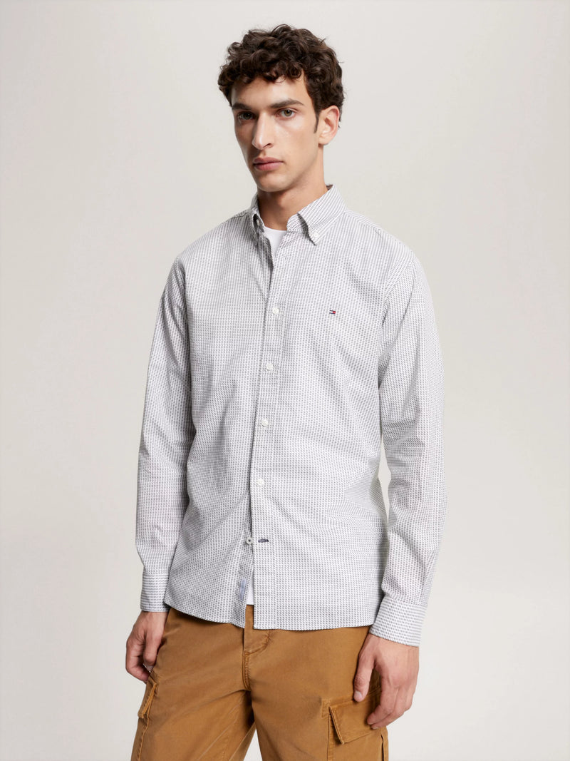 Camisas Tommy Hilfiger Hombre Natural Soft Flex Print Rf Shirt