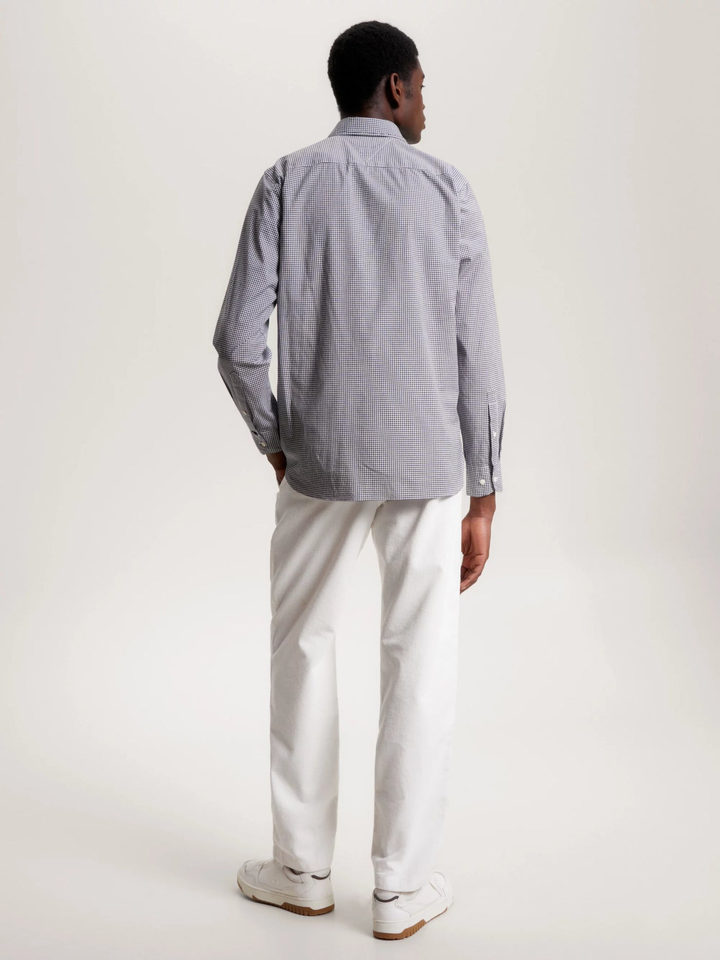 Camisas Tommy Hilfiger Hombre Nat. Soft Flex Gingham Rf Shirt · Gris · imagen 4