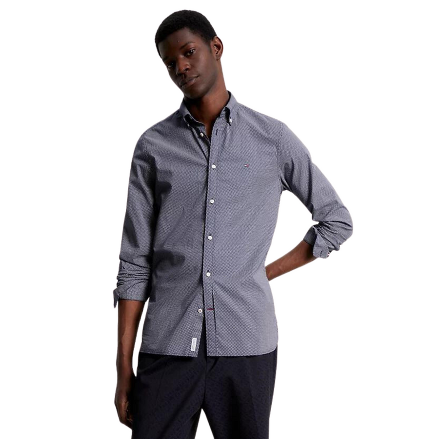 Camisas Tommy Hilfiger Hombre Natural Soft Flex Prt Sf Shirt