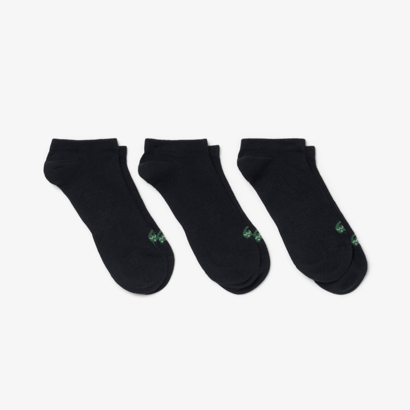 Pack 3 Calcetines Tobilleros Sneaker Negro RA9101 | Lacoste