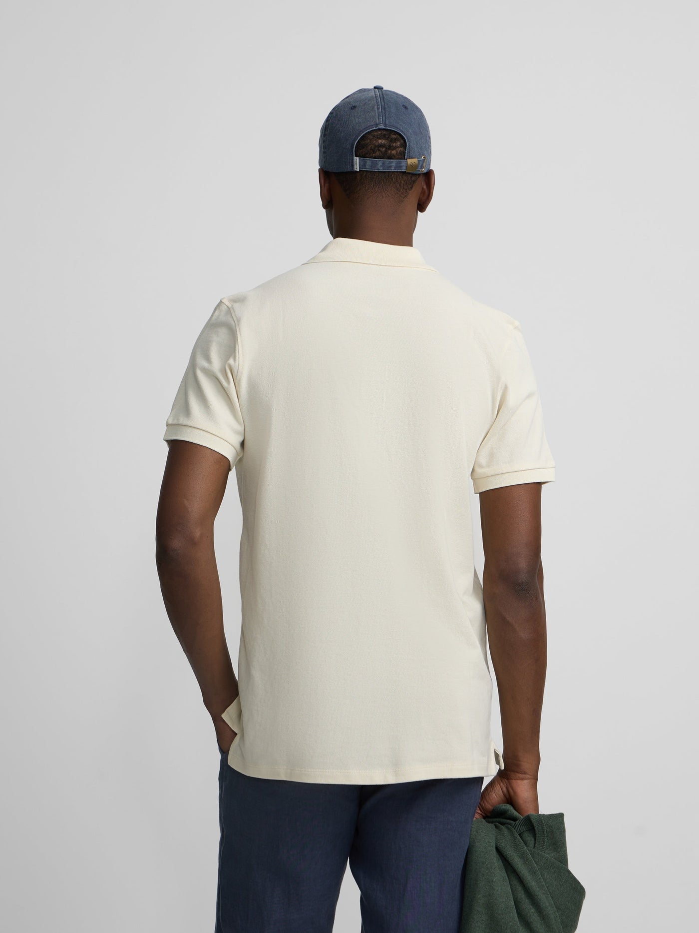 Polo Silbon Hombre Clásico Liso Crema · imagen 8
