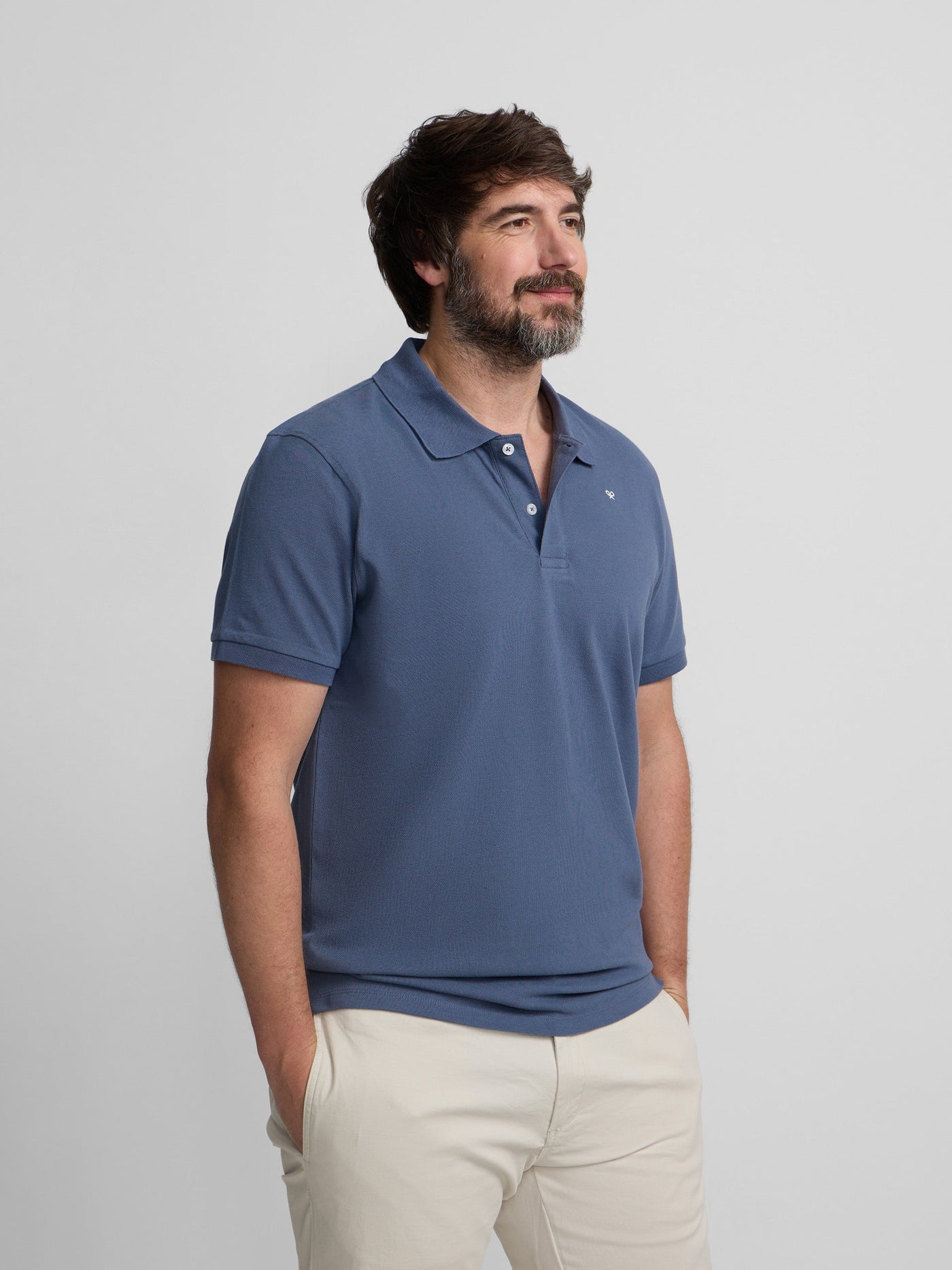 Polo Silbon Hombre Clásico Liso Índigo - Azul · imagen 5