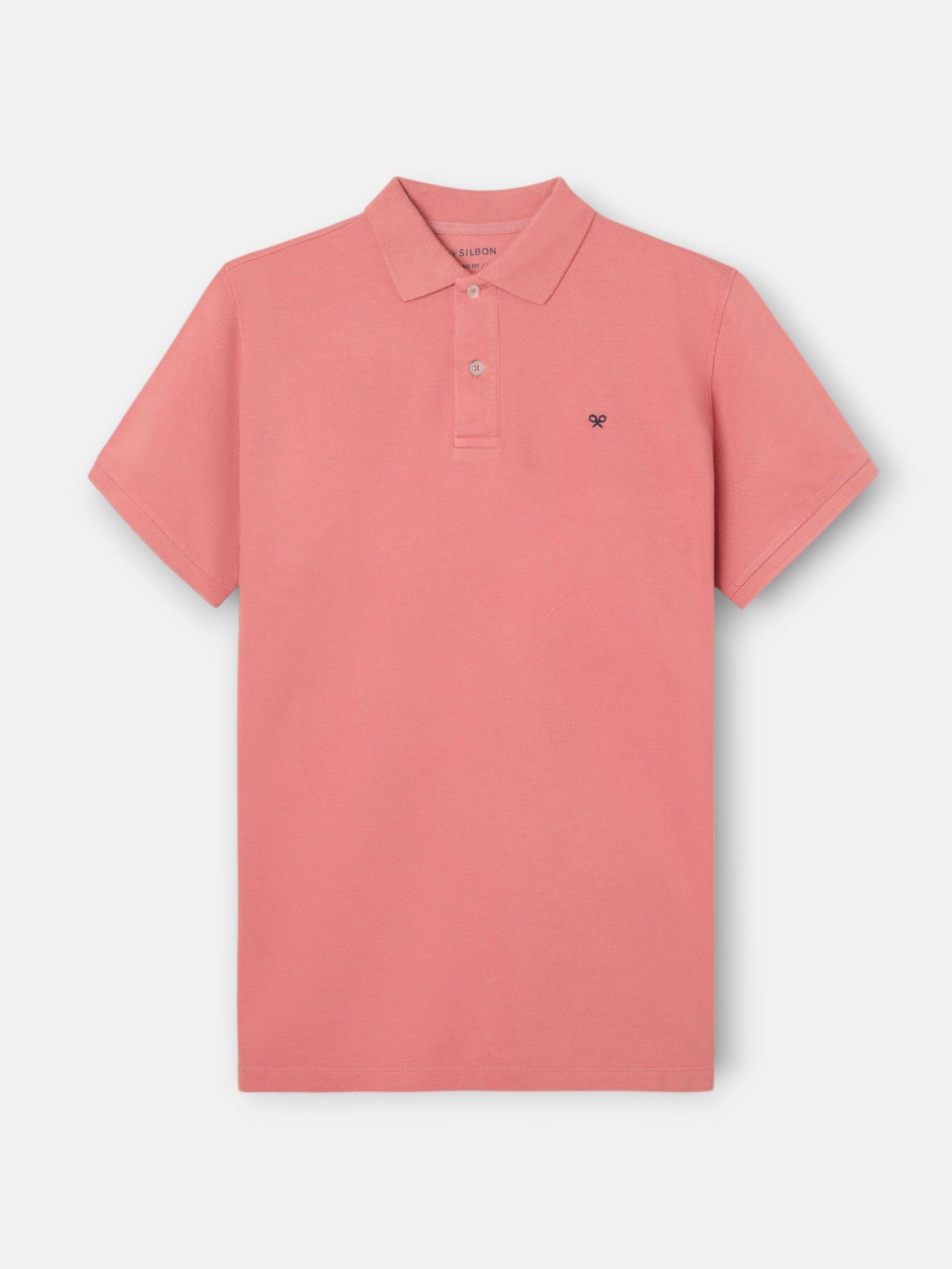 Polo Silbon Hombre Clásico Liso Coral · imagen 4
