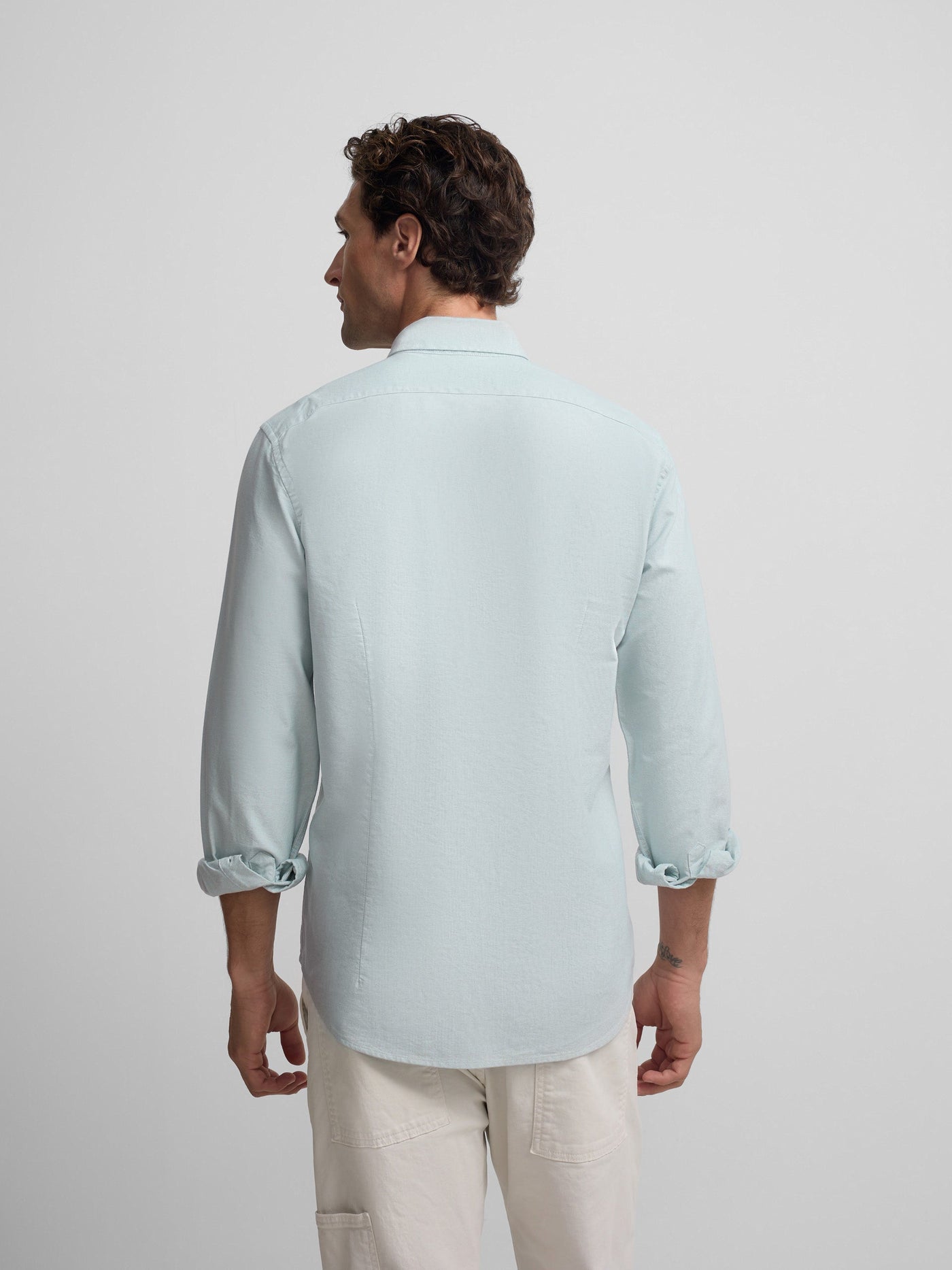 Camisa Silbon Hombre Sport Oxford Verde Claro · imagen 6