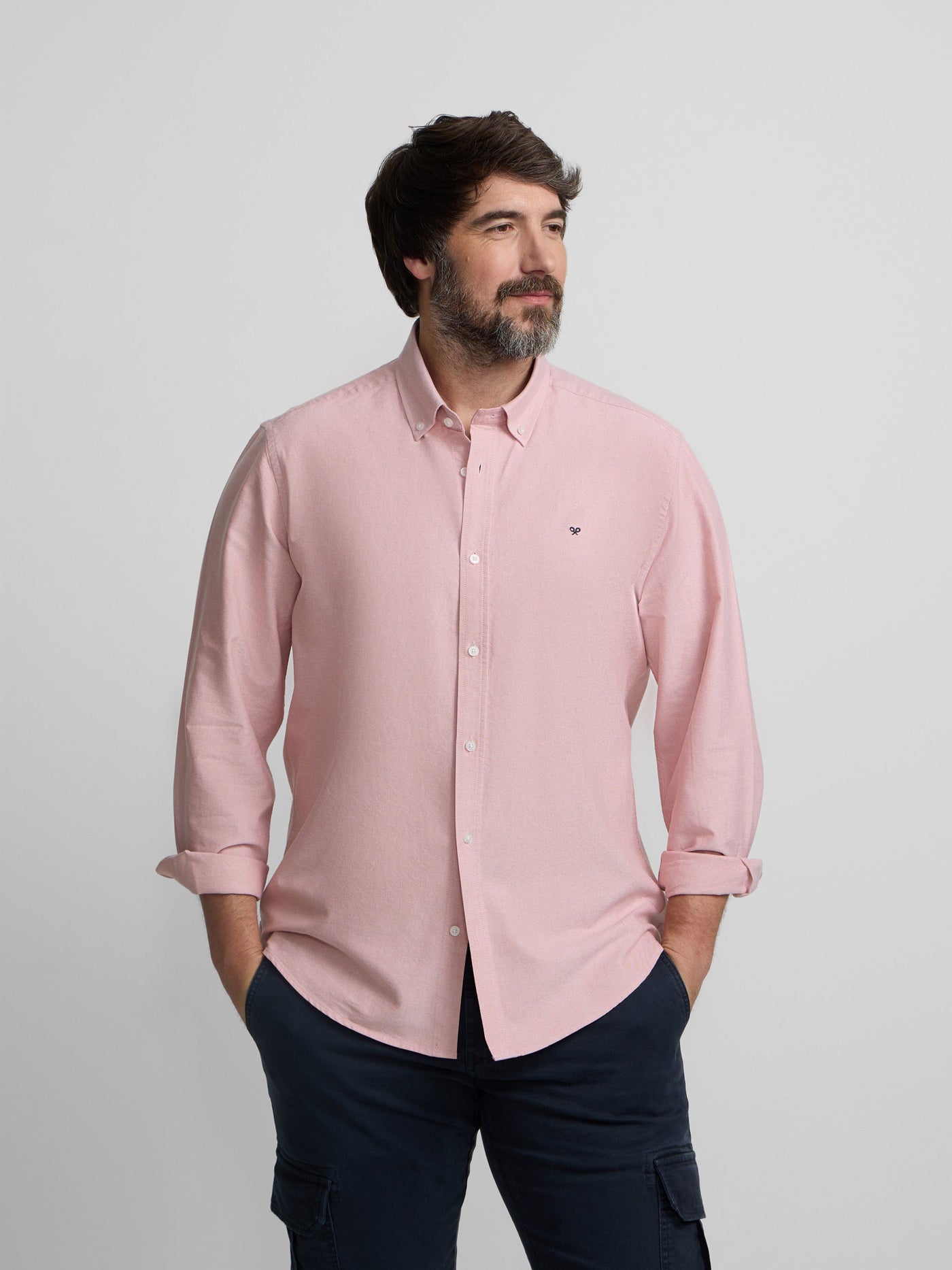 Camisa Silbon Hombre Sport Oxford Coral · imagen 5