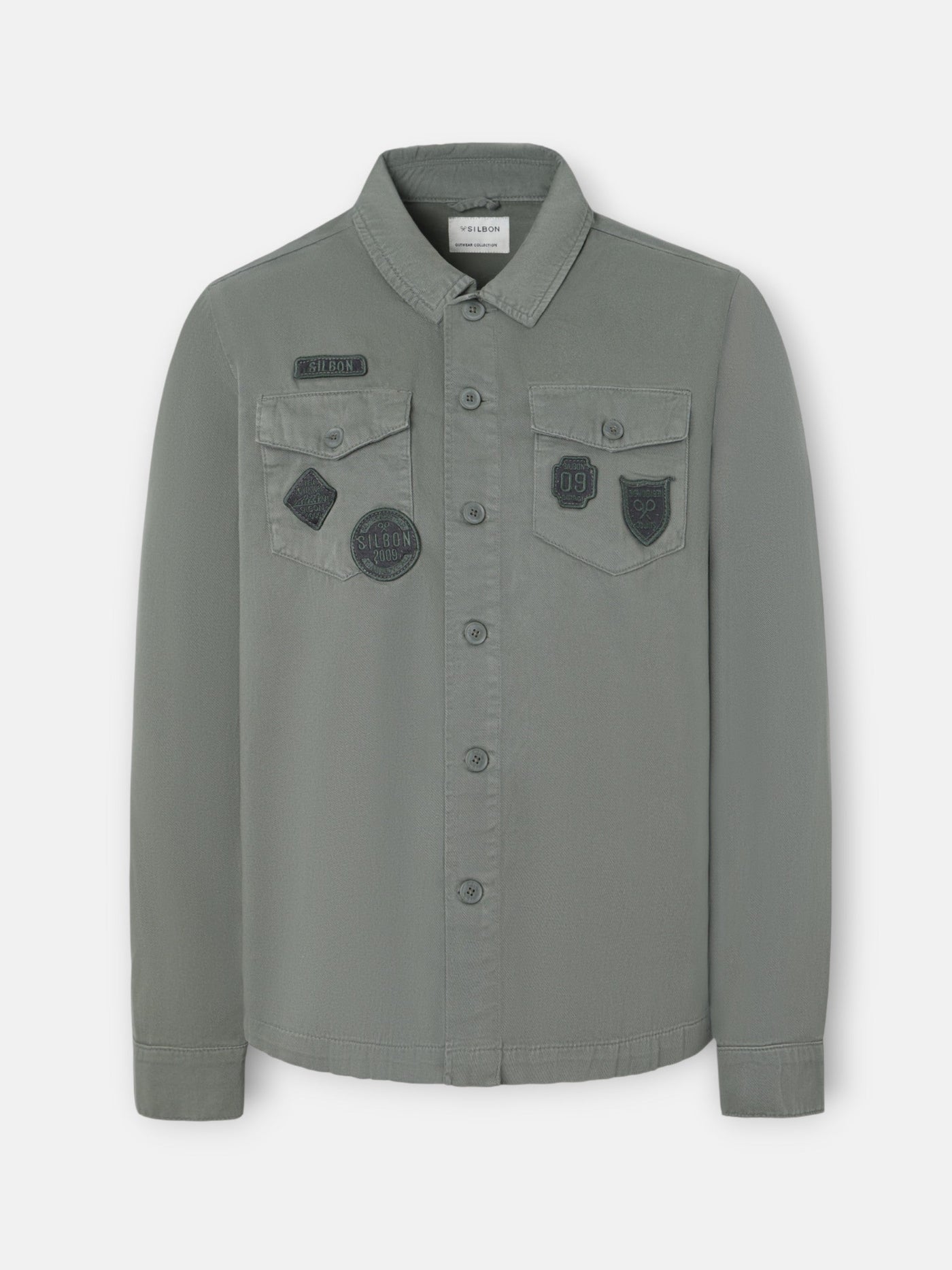 Sobrecamisa Silbon Hombre Parches Azul Petróleo · imagen 4