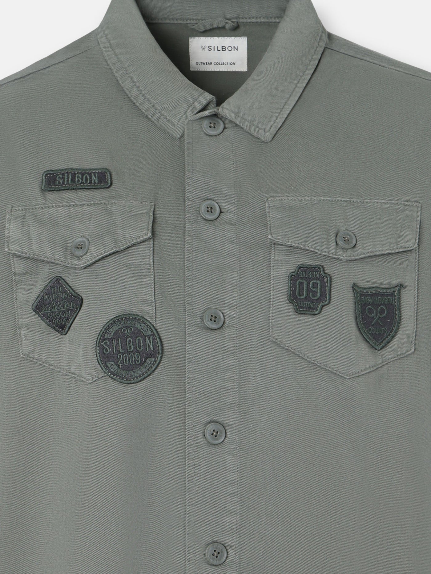 Sobrecamisa Silbon Hombre Parches Azul Petróleo · imagen 10