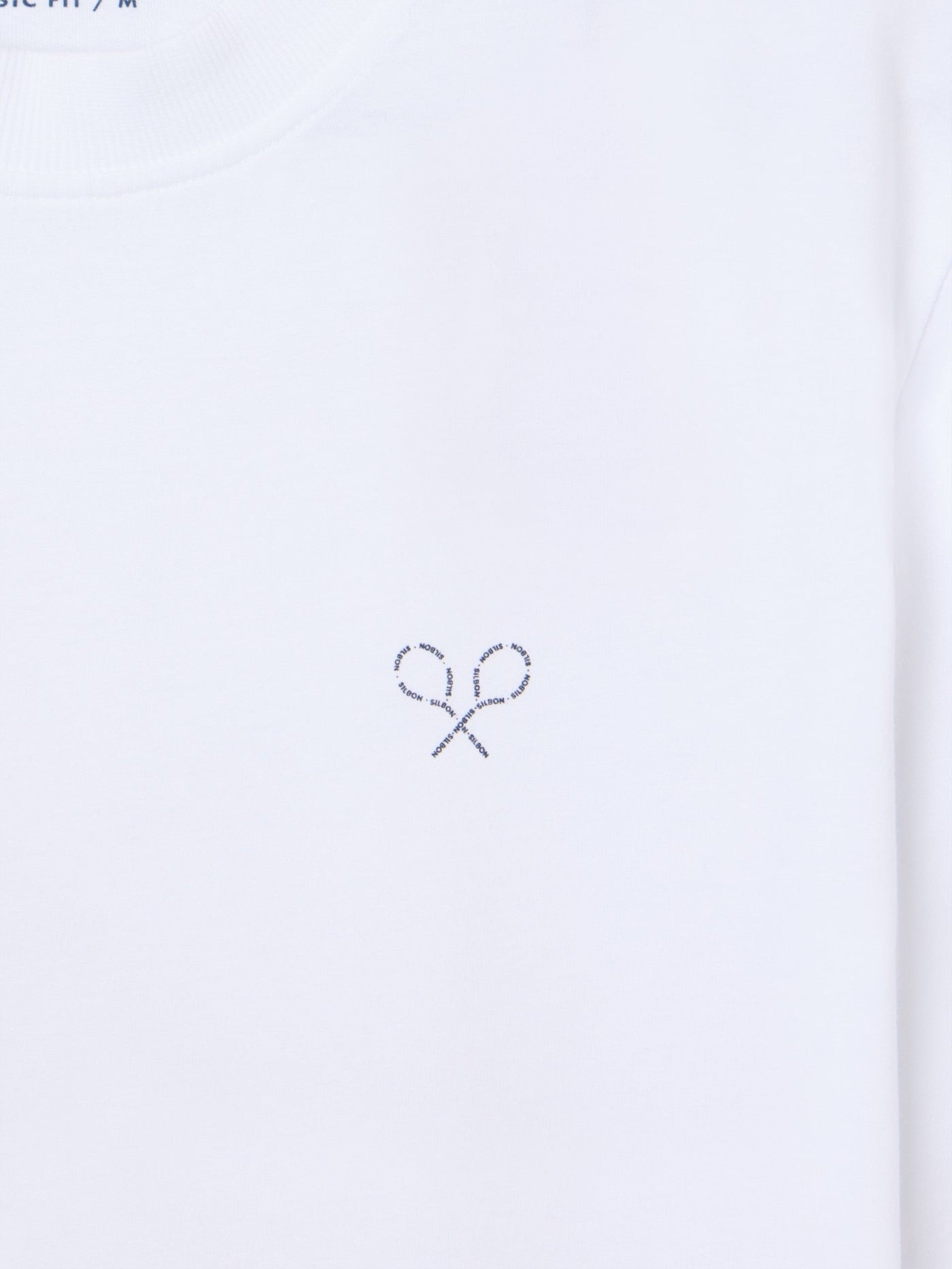Camiseta Silbon Hombre Raquetas Lettering Blanco · imagen 2