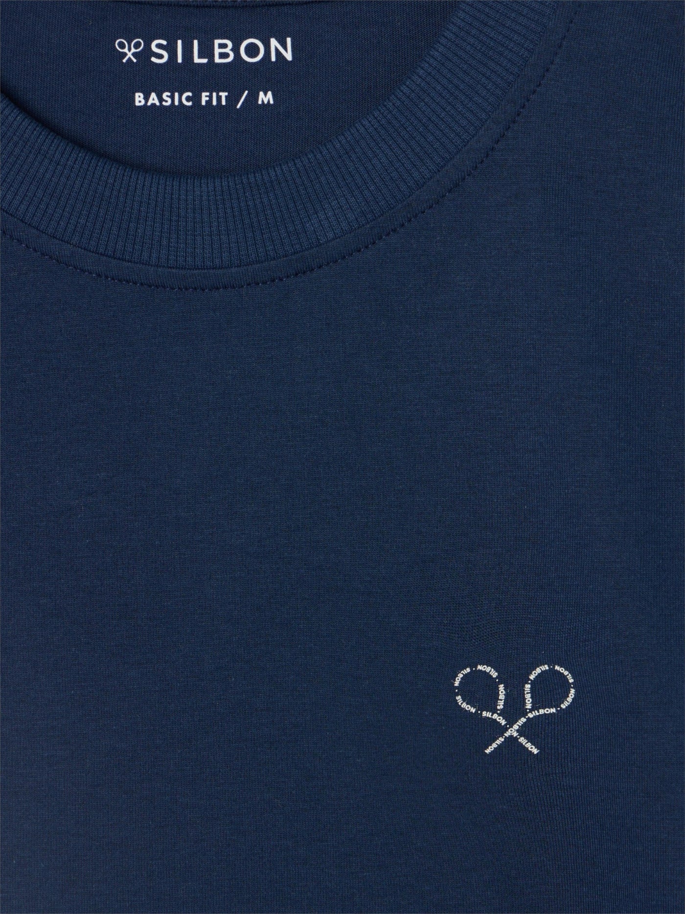 Camiseta Silbon Hombre Raquetas Lettering Azul · imagen 2